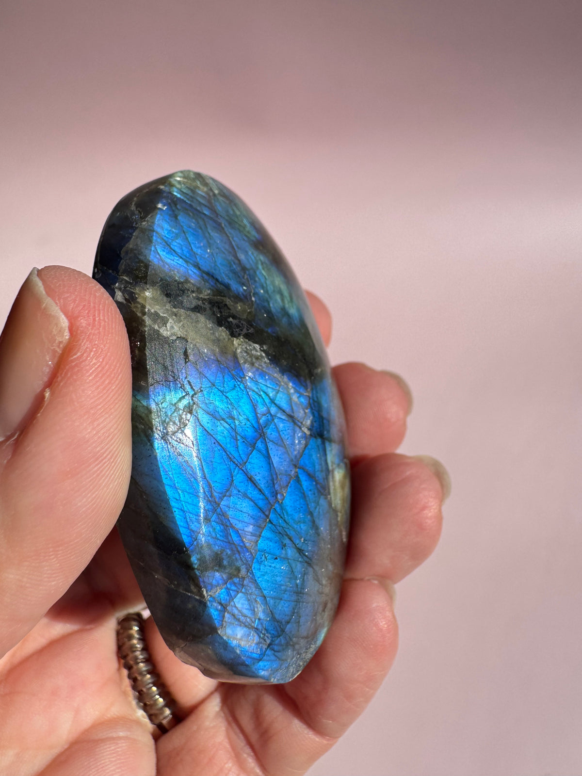 Labradorite Palm Stone - Item D
