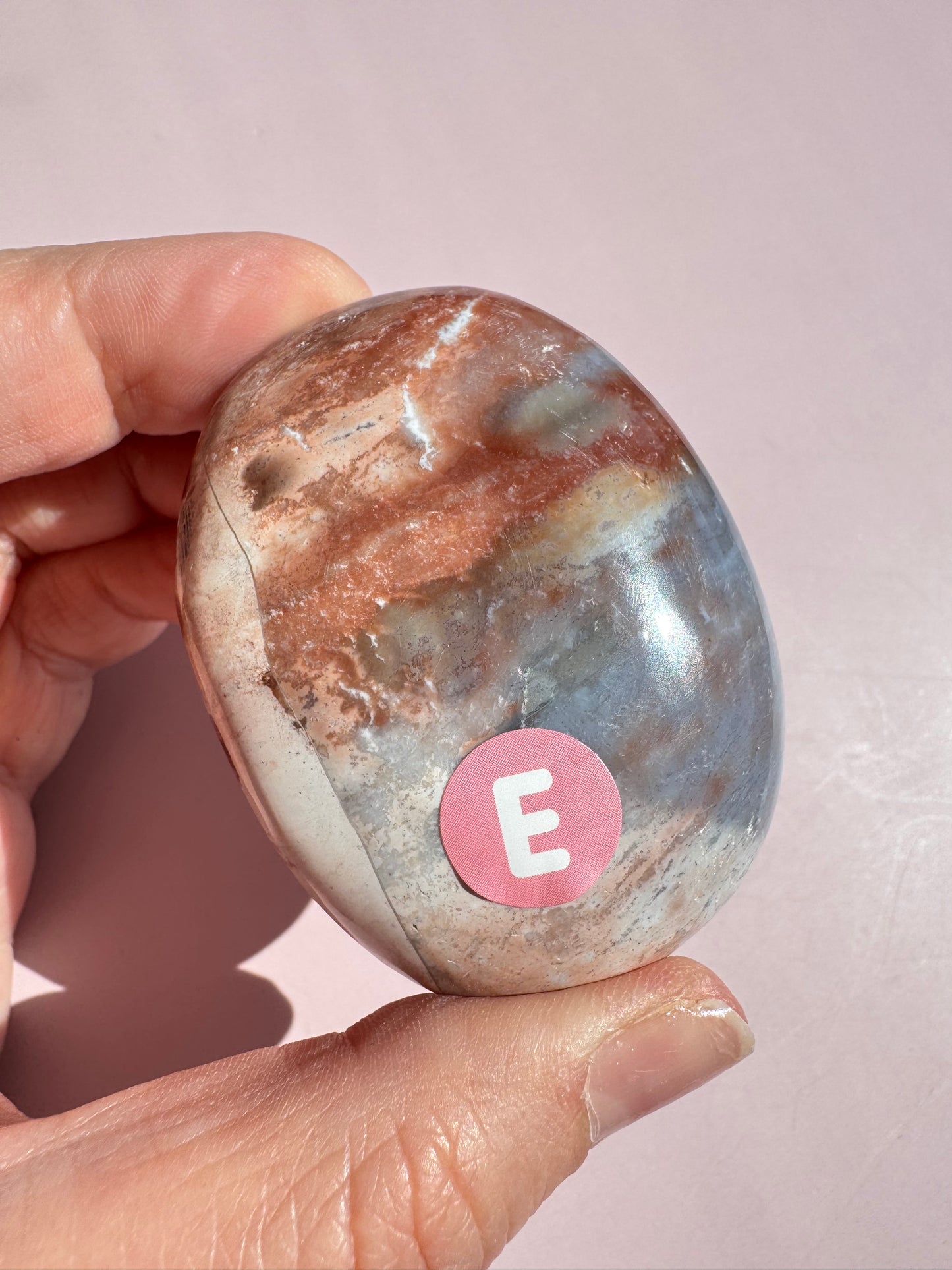 Unicorn Jasper Palm Stone - from India (Item E)