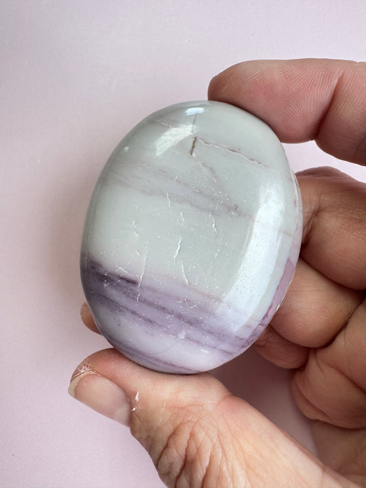 Hyacinth Jasper Palm Stone from Utah - ITEM D