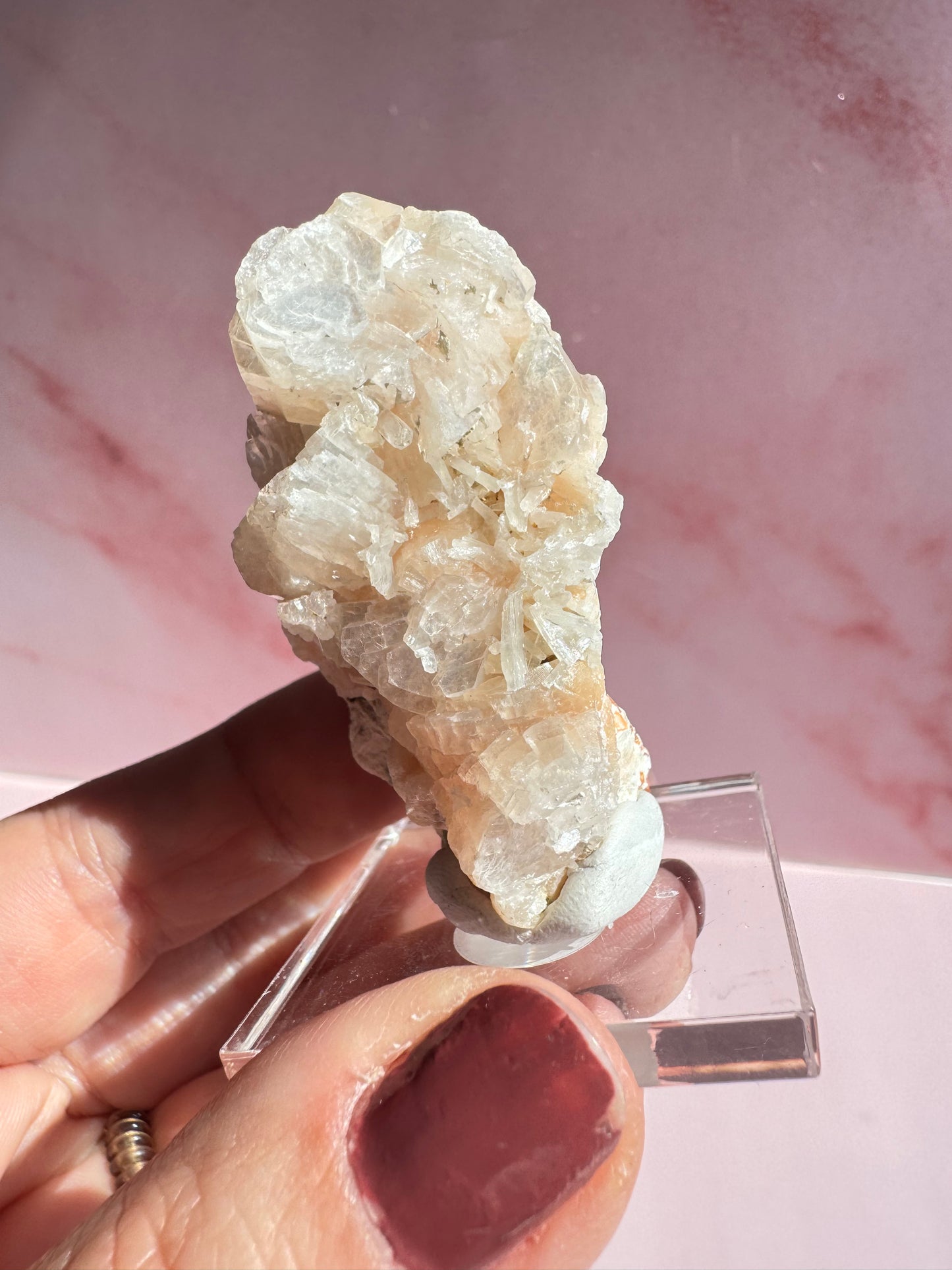 Apophyllite with Stilbite Cluster - Item B