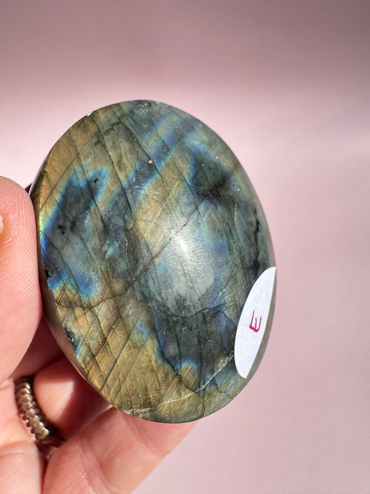 Labradorite Palm Stone - Item E