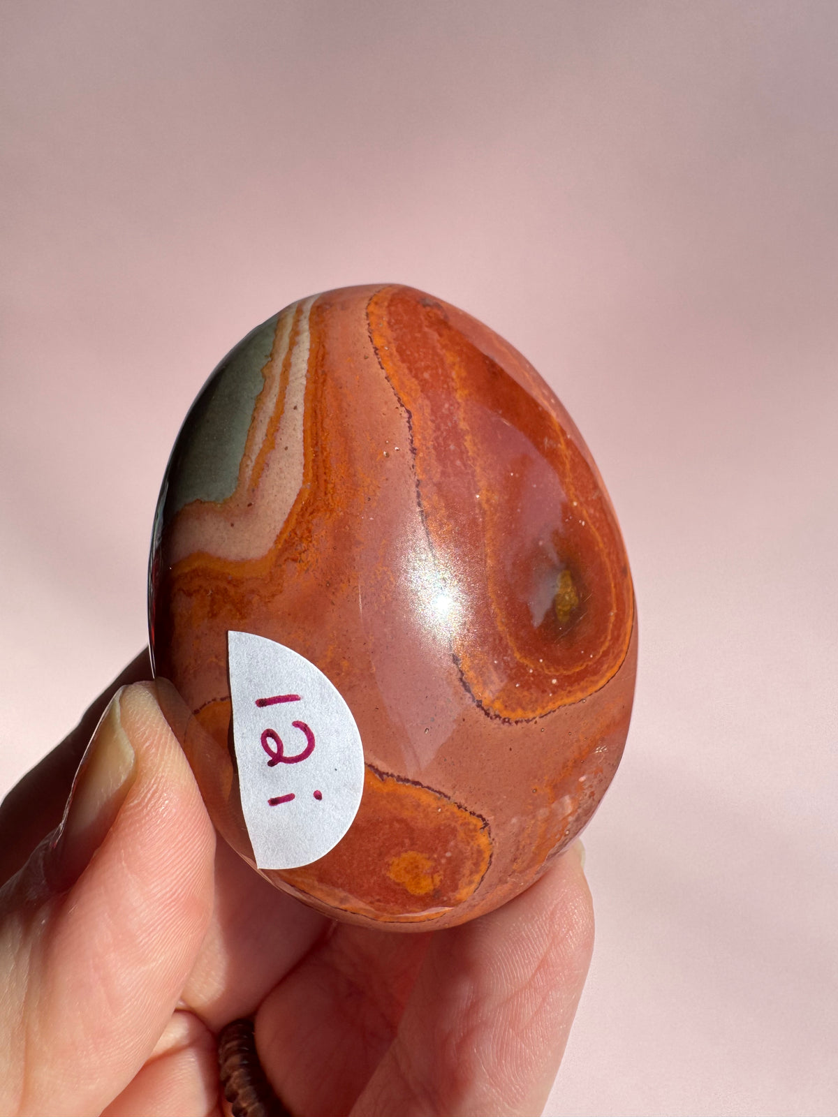 Polychrome Jasper Palm Stone - Item I
