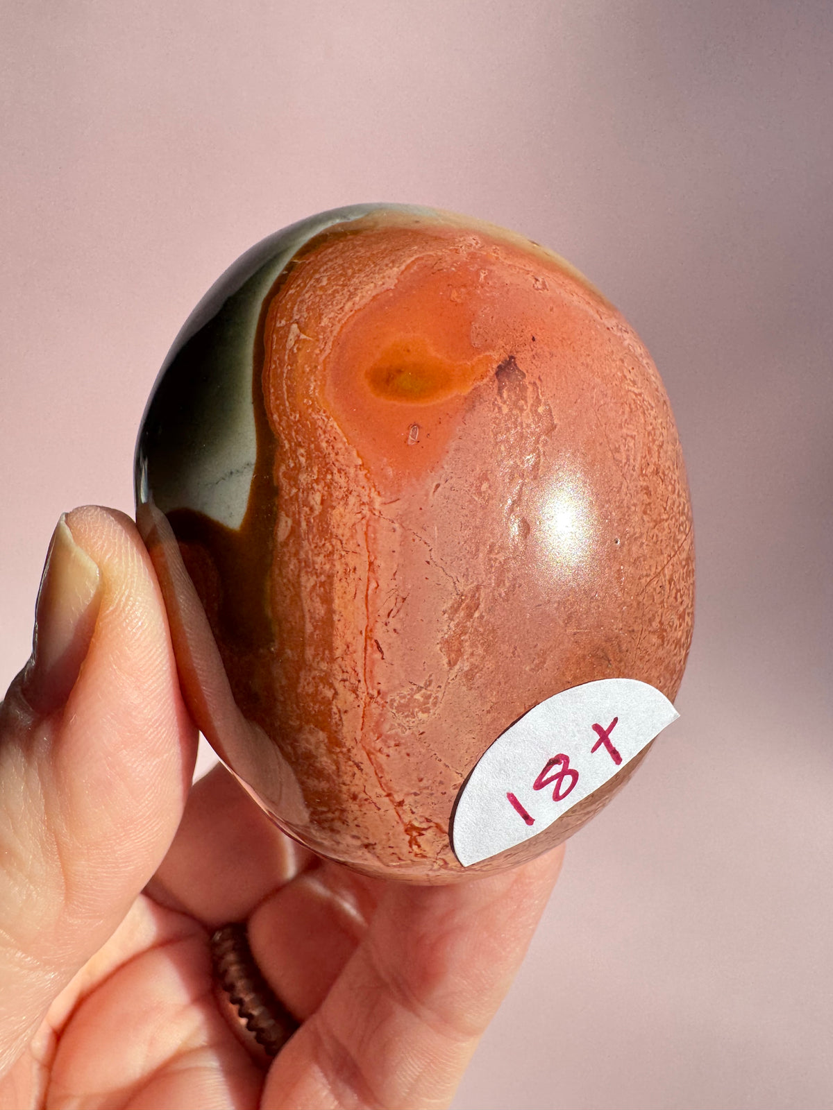 Polychrome Jasper Palm Stone - Item T