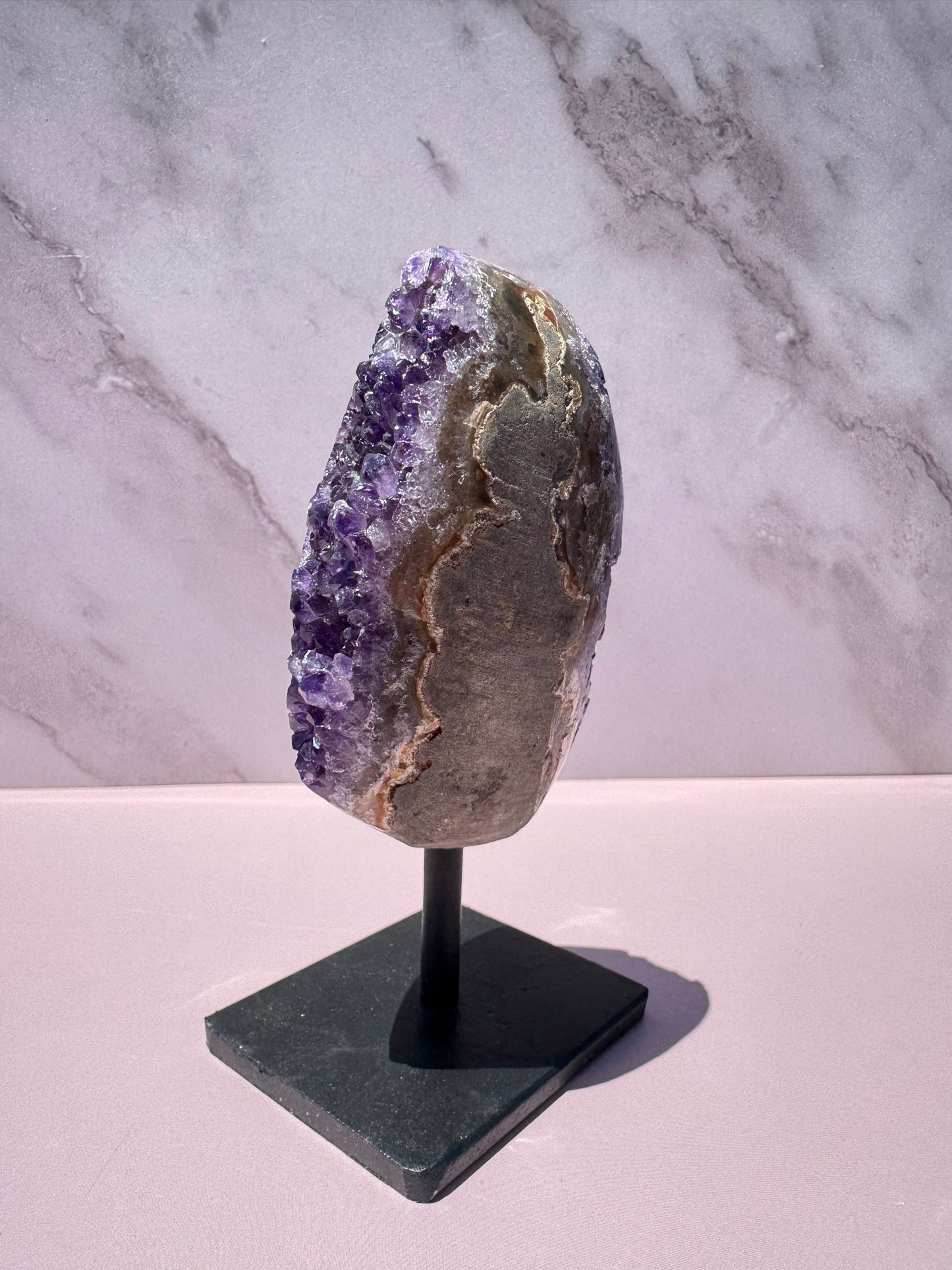 Amethyst Geode on Stand, from Brazil - Item A