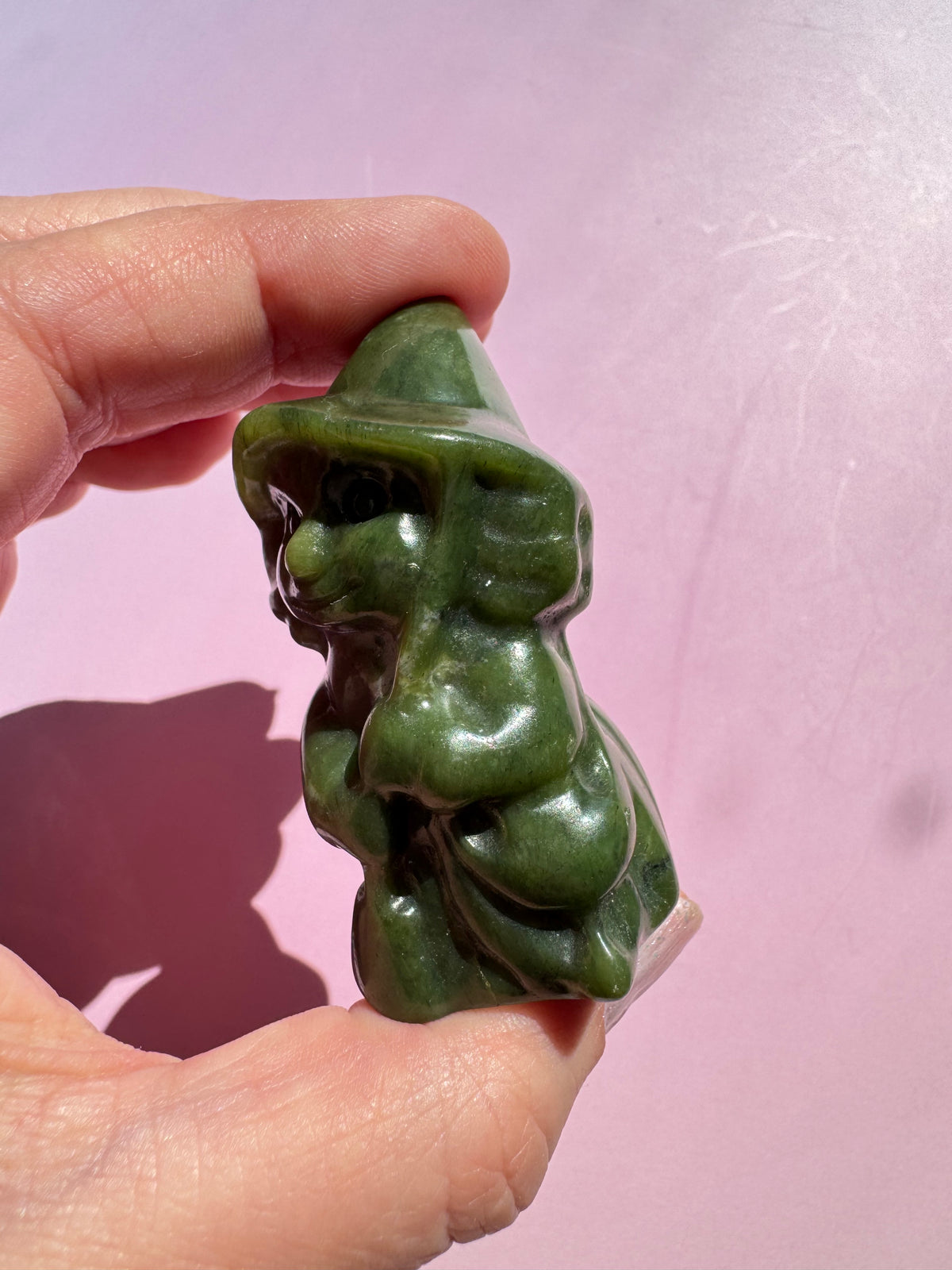 Serpentine Witch Carving