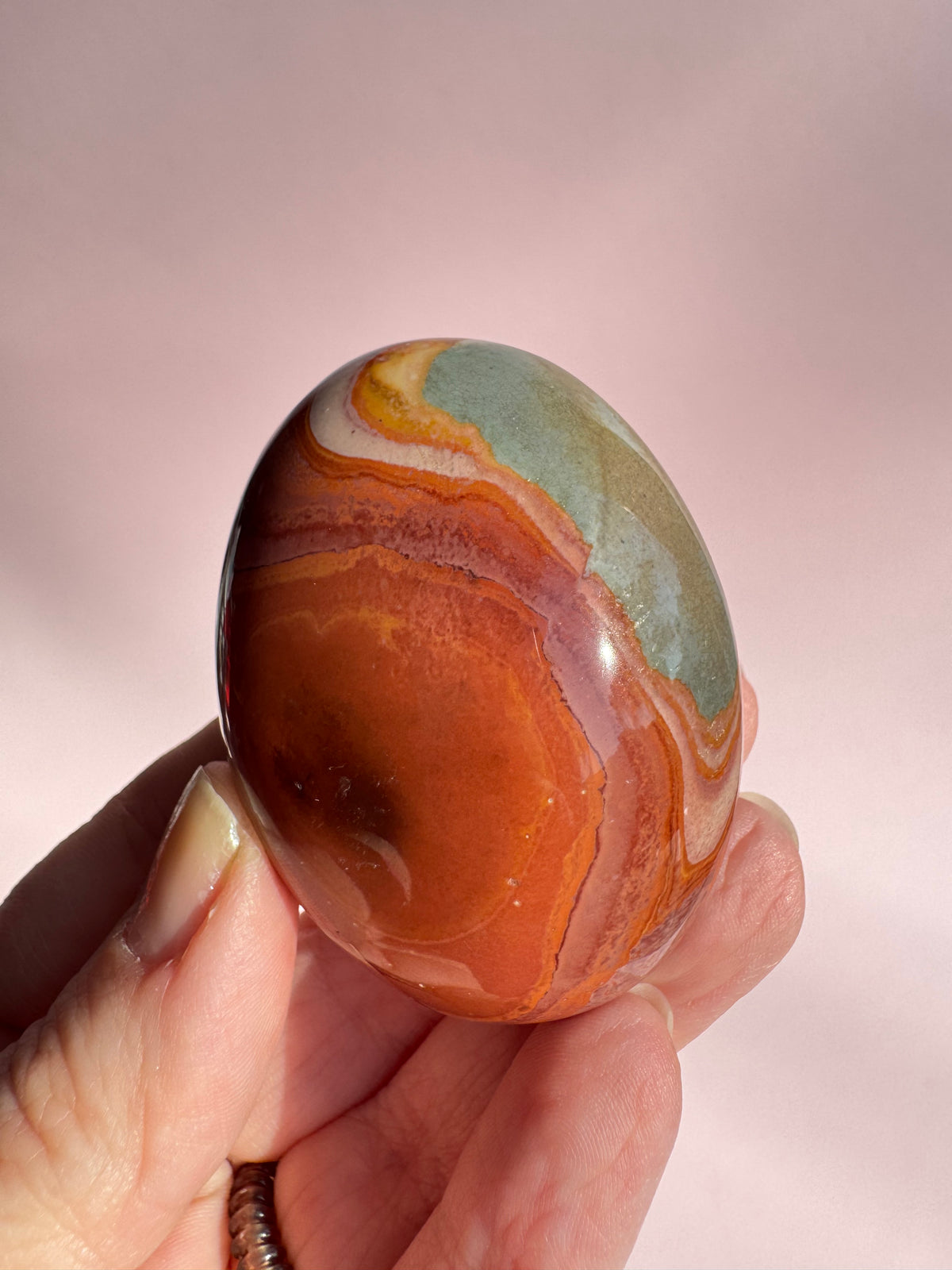 Polychrome Jasper Palm Stone - Item I