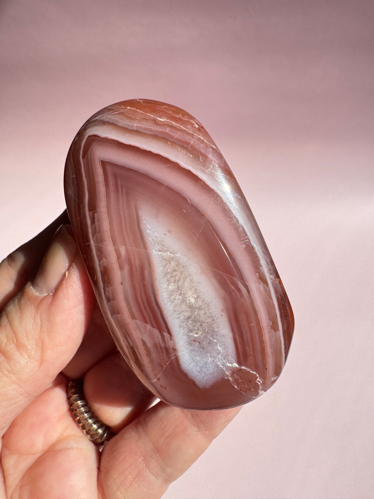Carnelian Palm Stone - Item Z