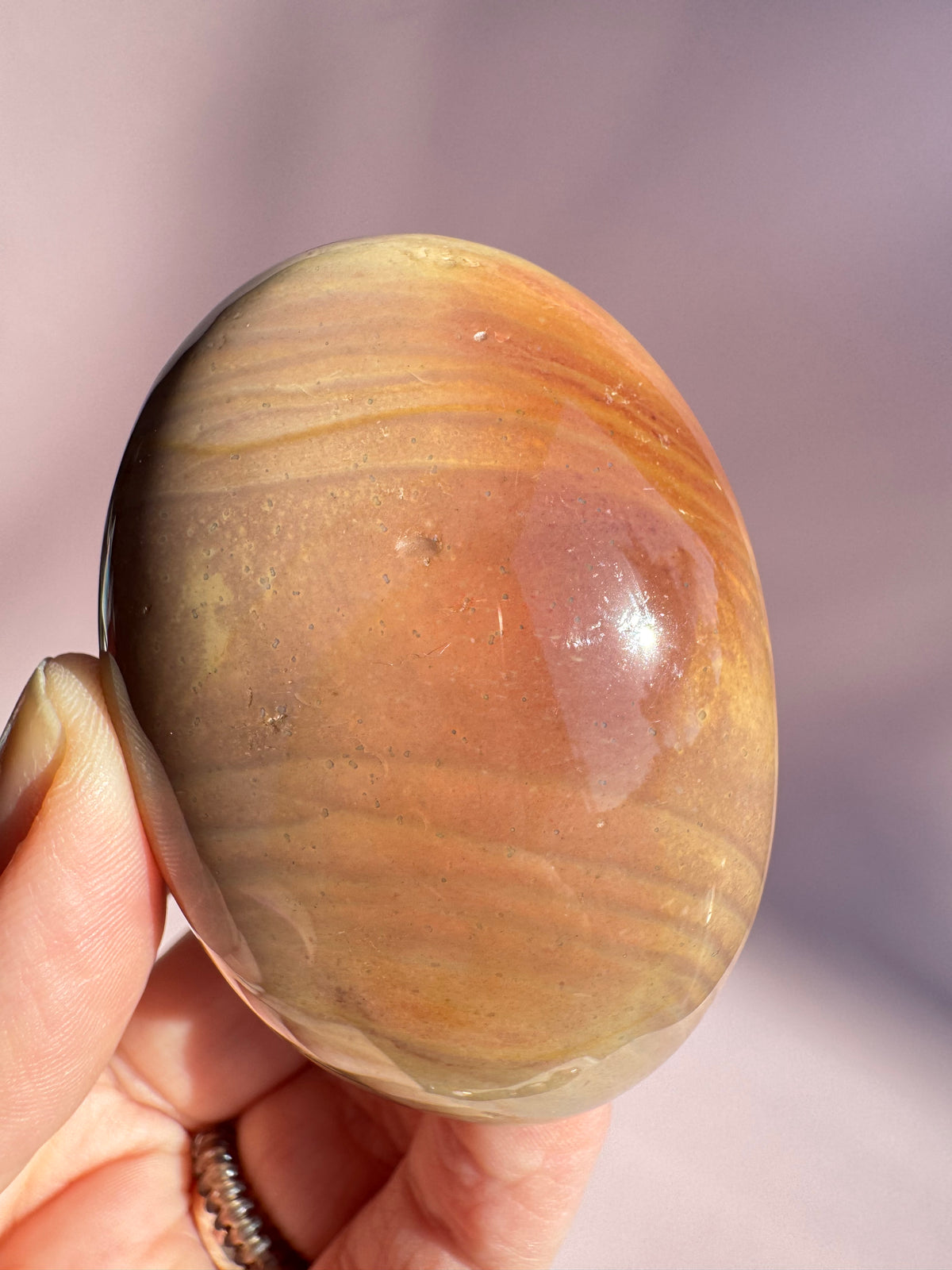 Polychrome Jasper Palm Stone - Item U