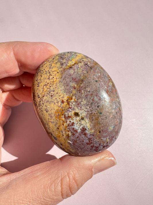 Unicorn Jasper Palm Stone - from India (Item C)