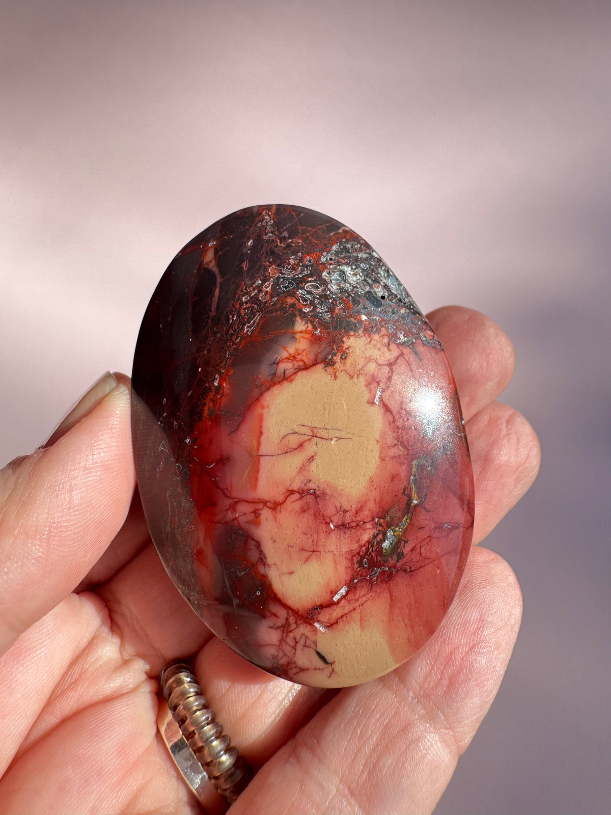Mookaite Palm Stone - Item M