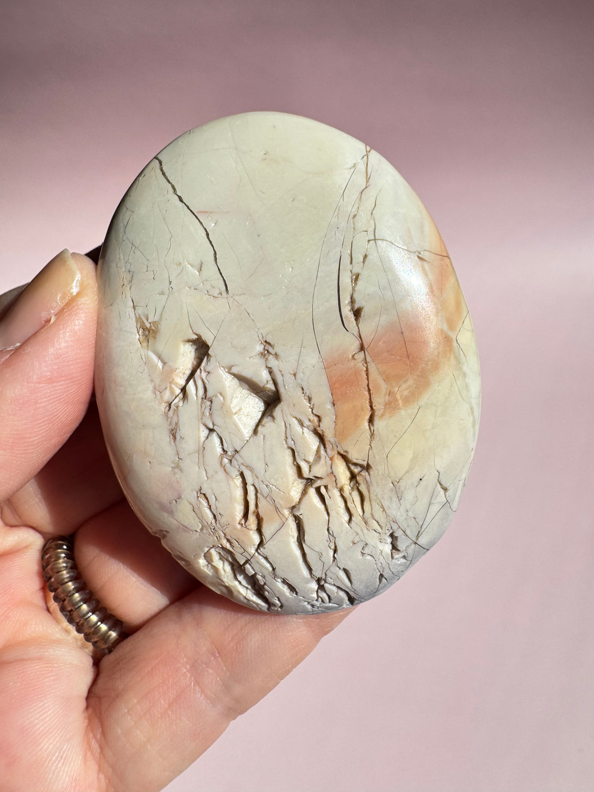 Hyacinth Jasper Palm Stone from Utah - ITEM Y