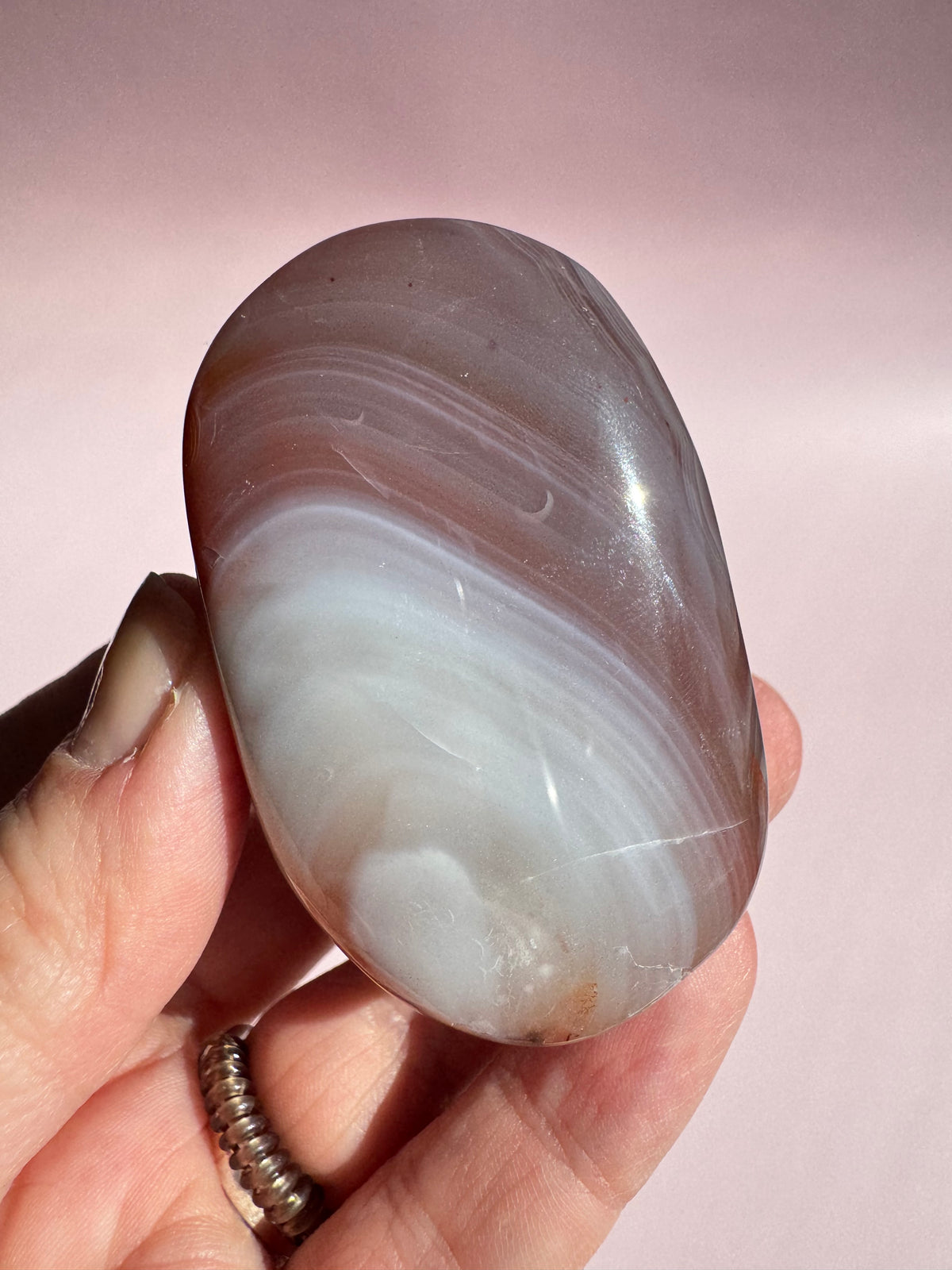Carnelian Palm Stone - Item R