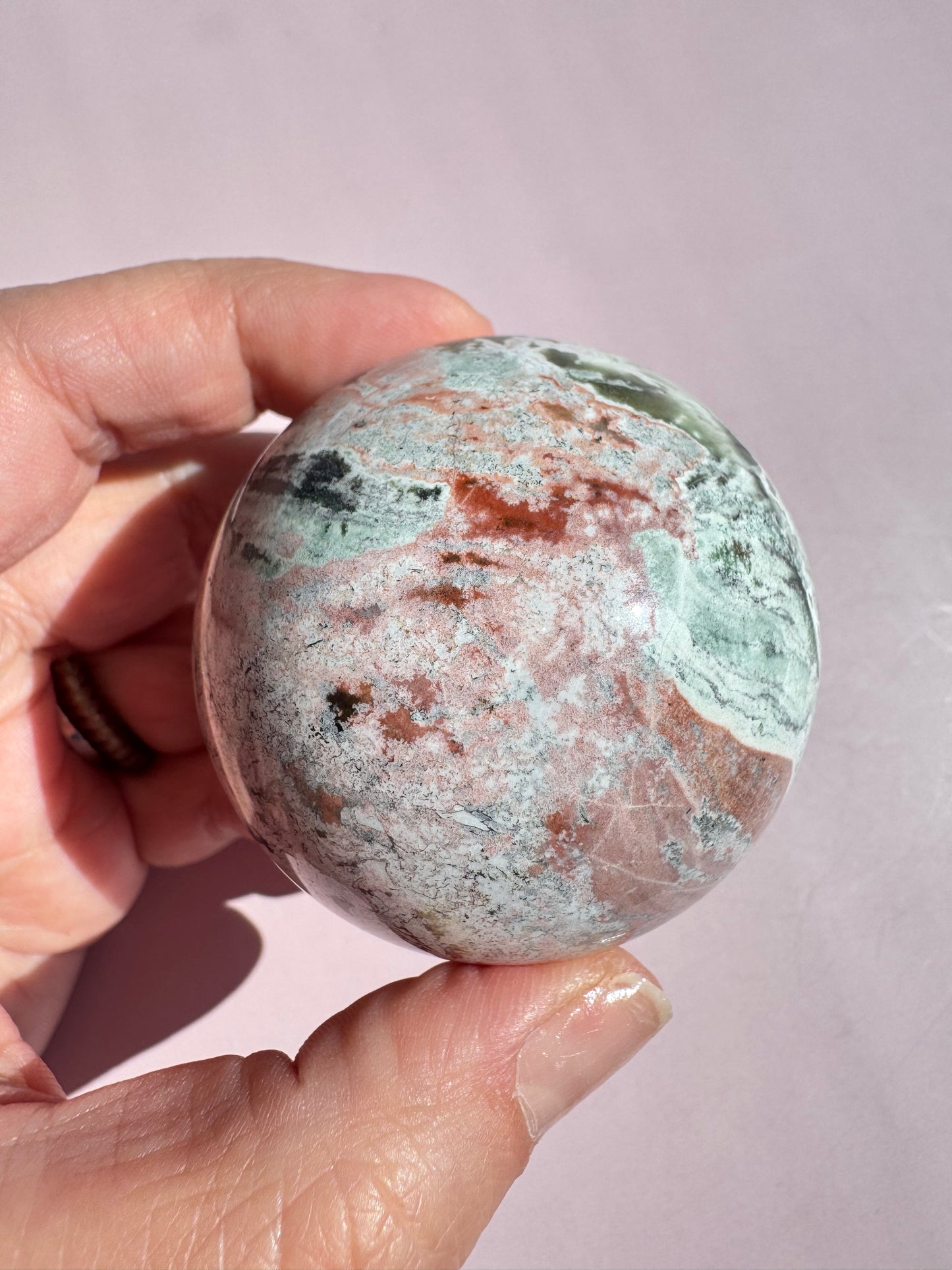 Unicorn Jasper Sphere - from India (Item A)