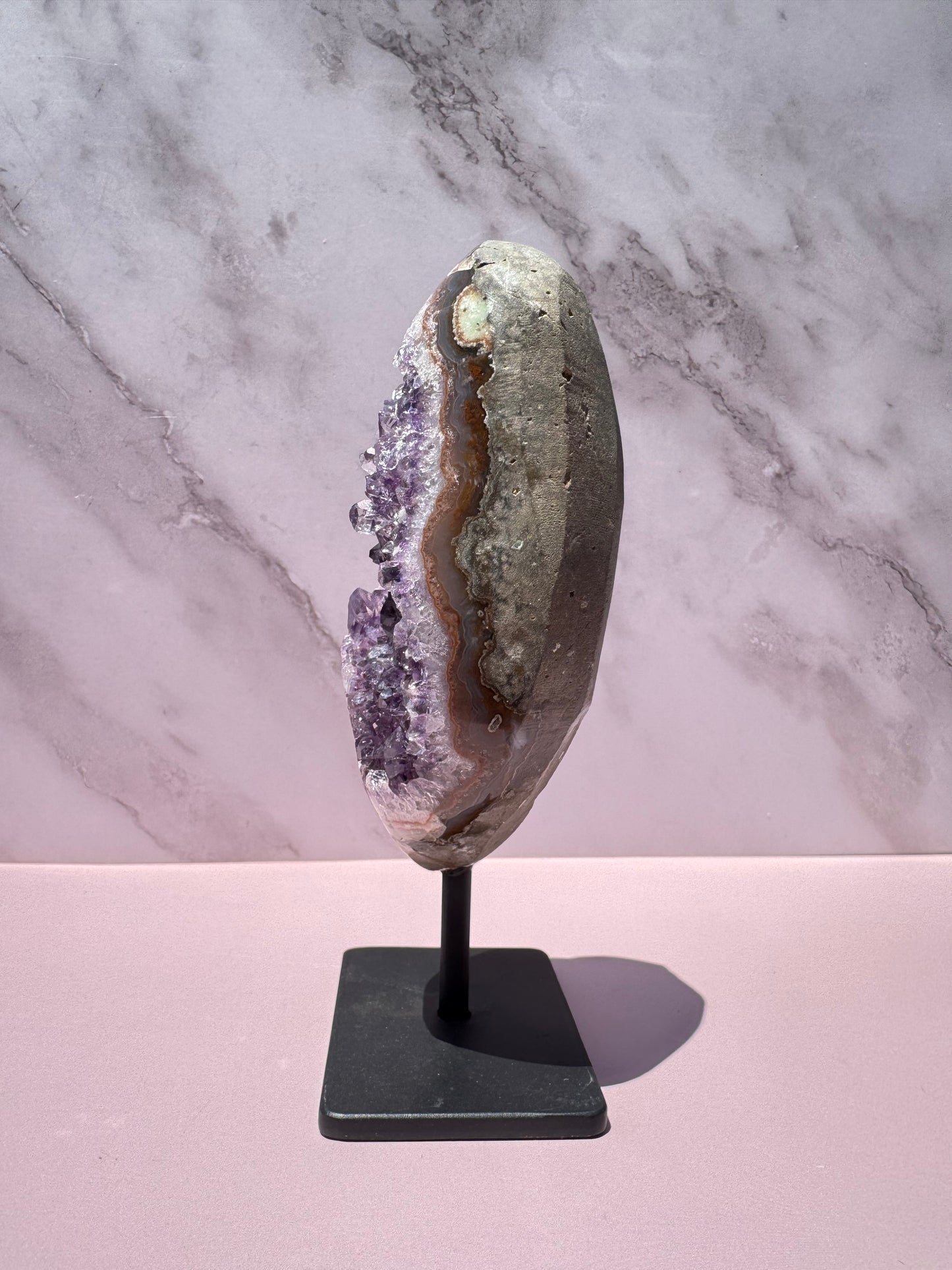 Amethyst Geode on Stand, from Brazil - Item B