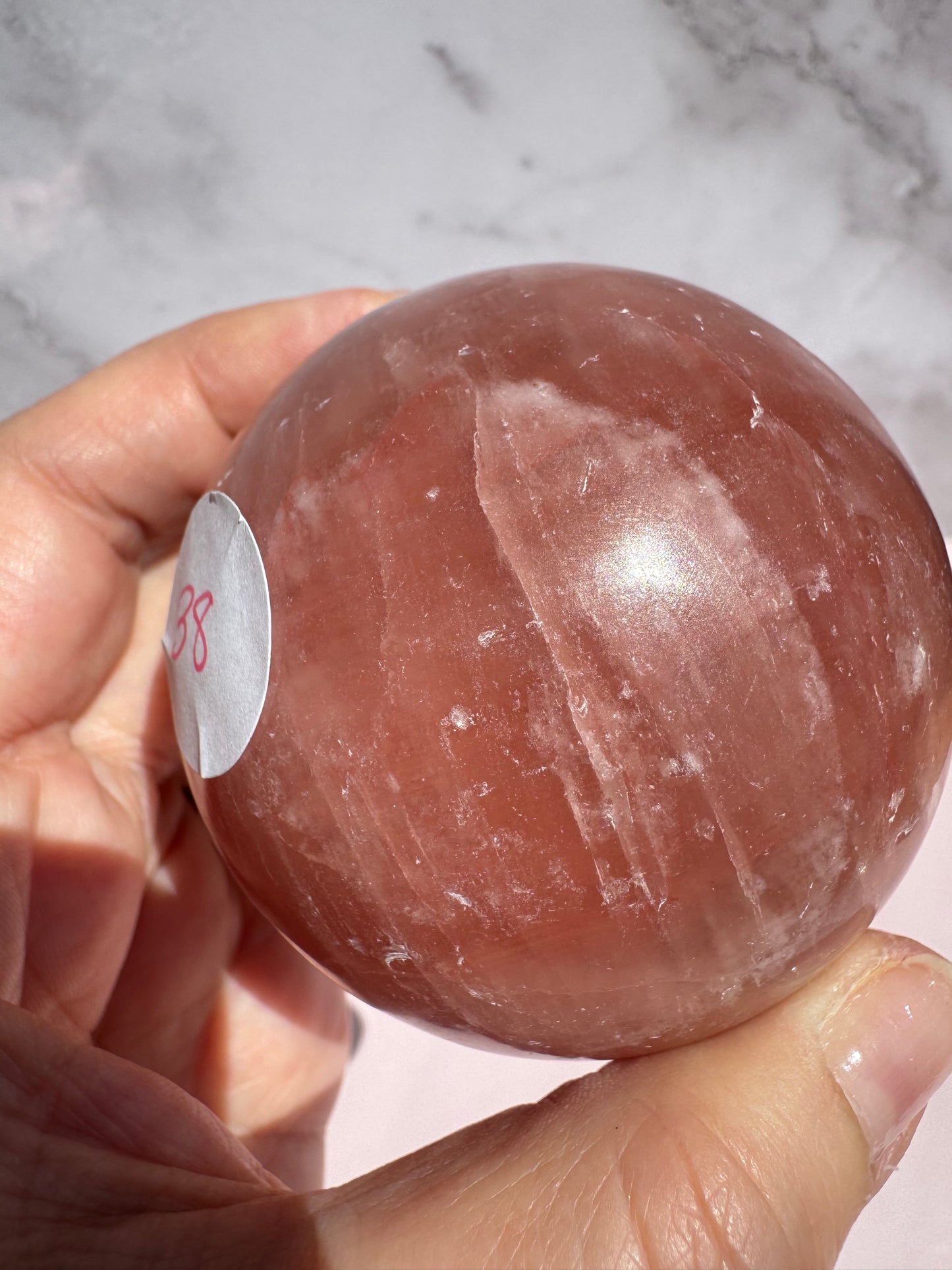 Rose Calcite Sphere