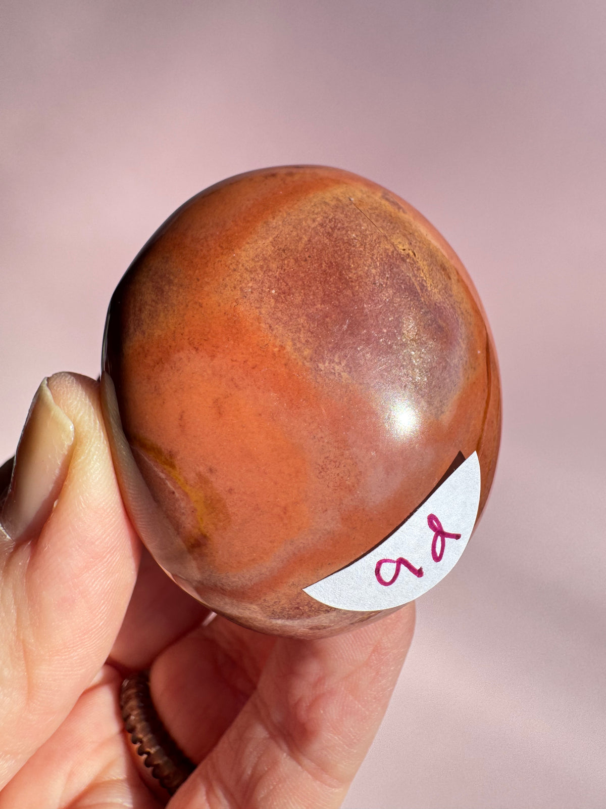Polychrome Jasper Palm Stone - Item D