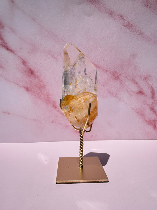 Golden Healer Quartz Freeform on Stand - Item D