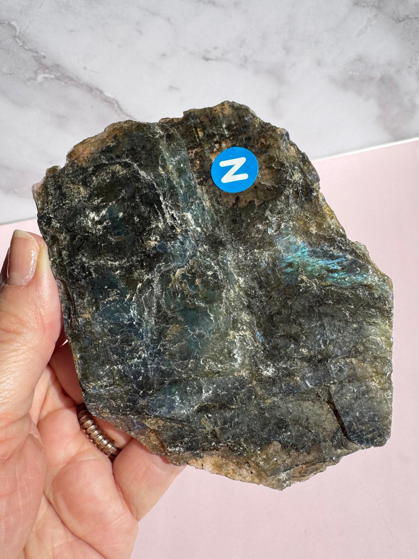 Labradorite Semi-Polished Slab - Item N