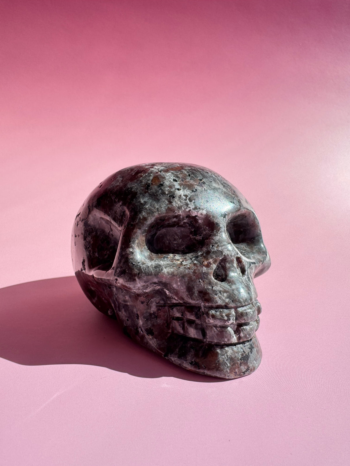 Yooperlite Skull Carving