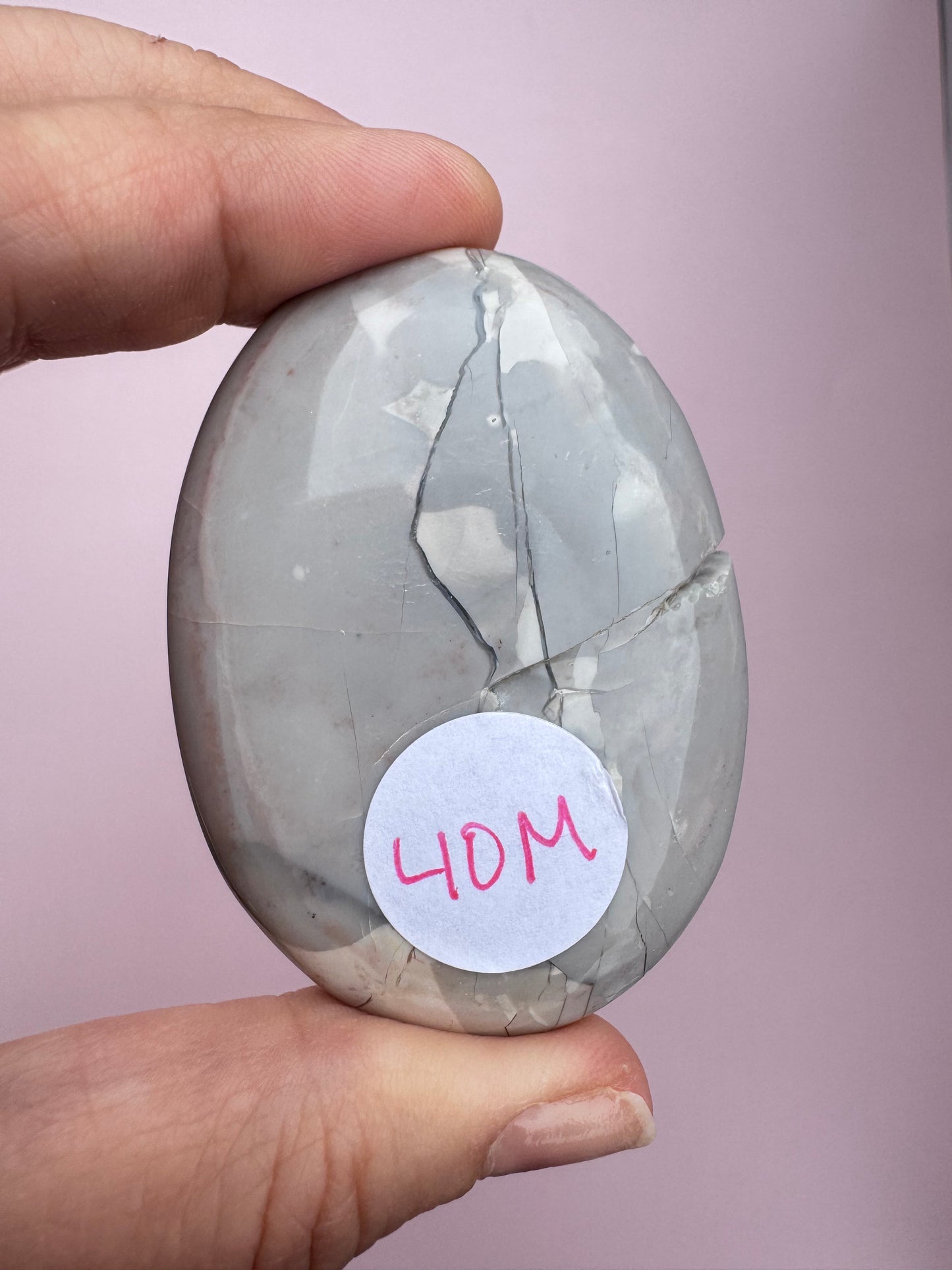 Hyacinth Jasper Palm Stone from Utah - ITEM M