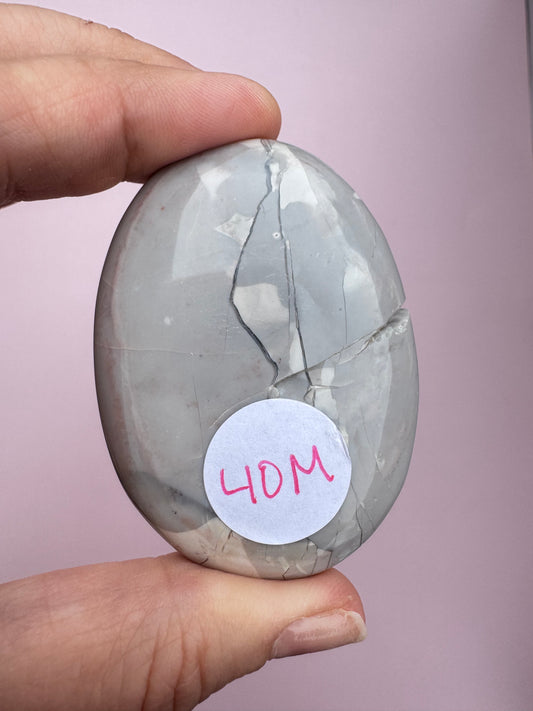 Hyacinth Jasper Palm Stone from Utah - ITEM M