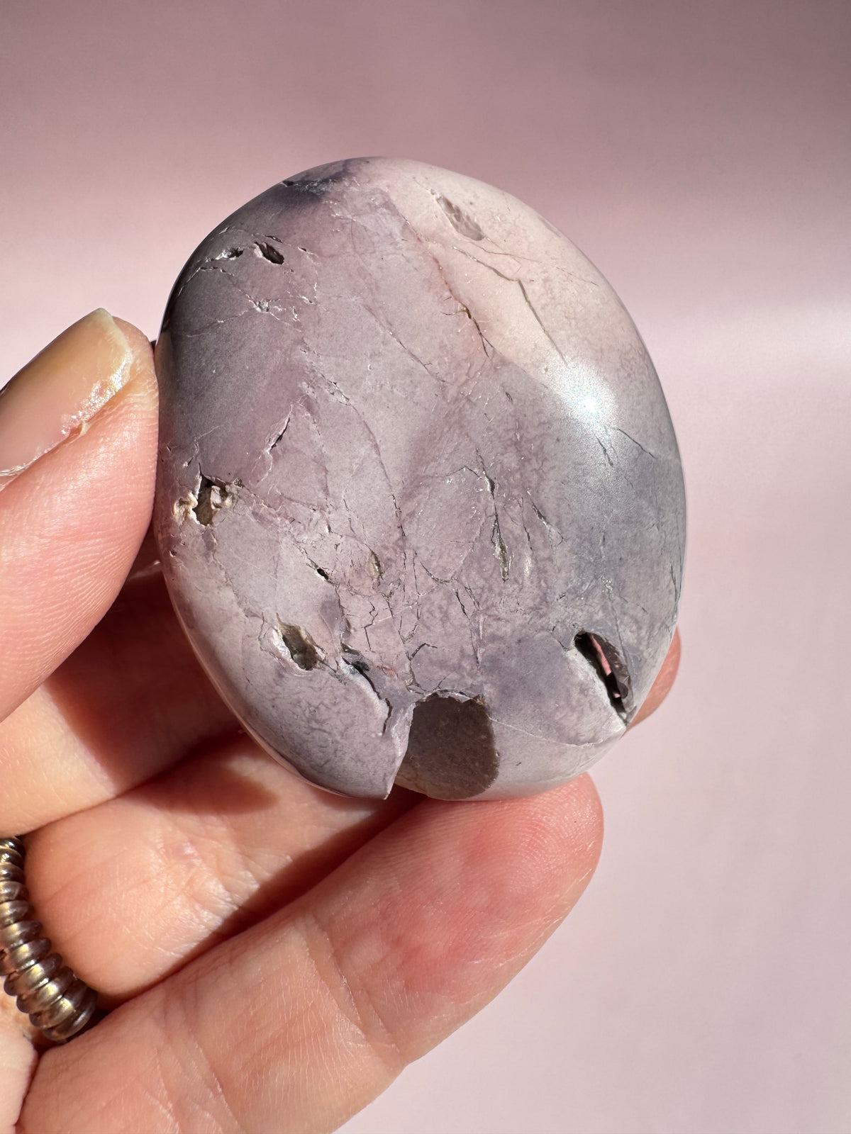 Hyacinth Jasper Palm Stone from Utah - ITEM V