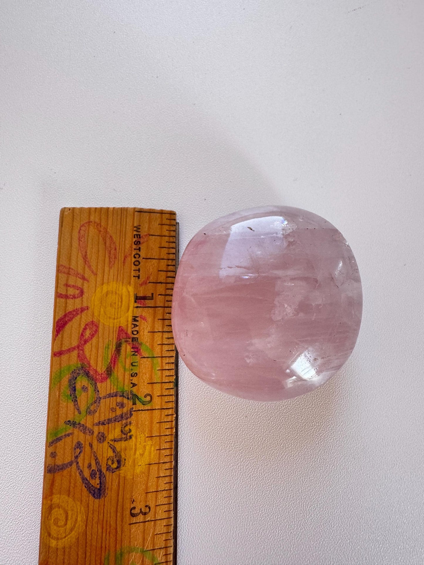 Rose Quartz Mini Palm Stones (2")
