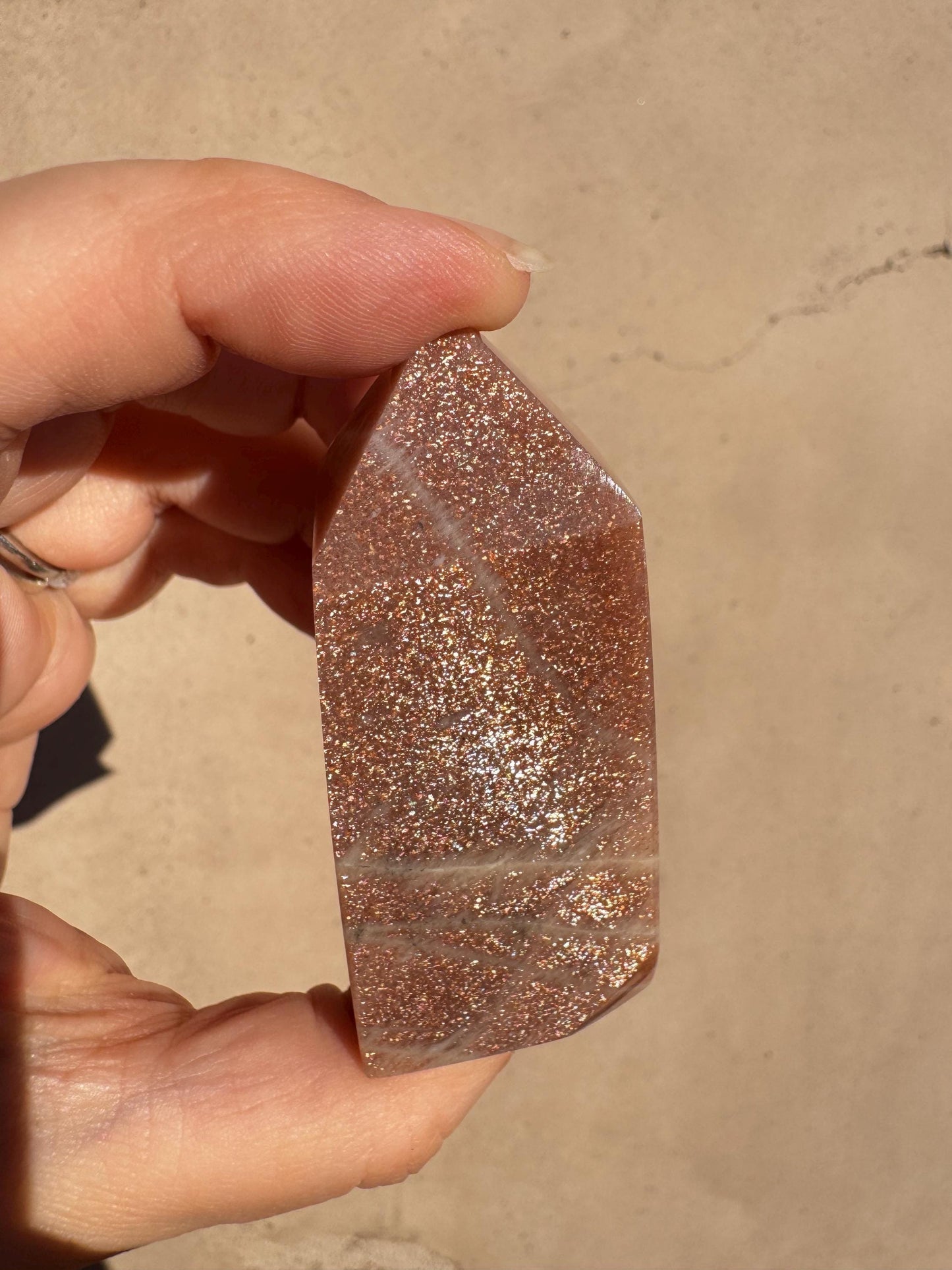 Sunstone Tower - High Quality Polished Sunstone