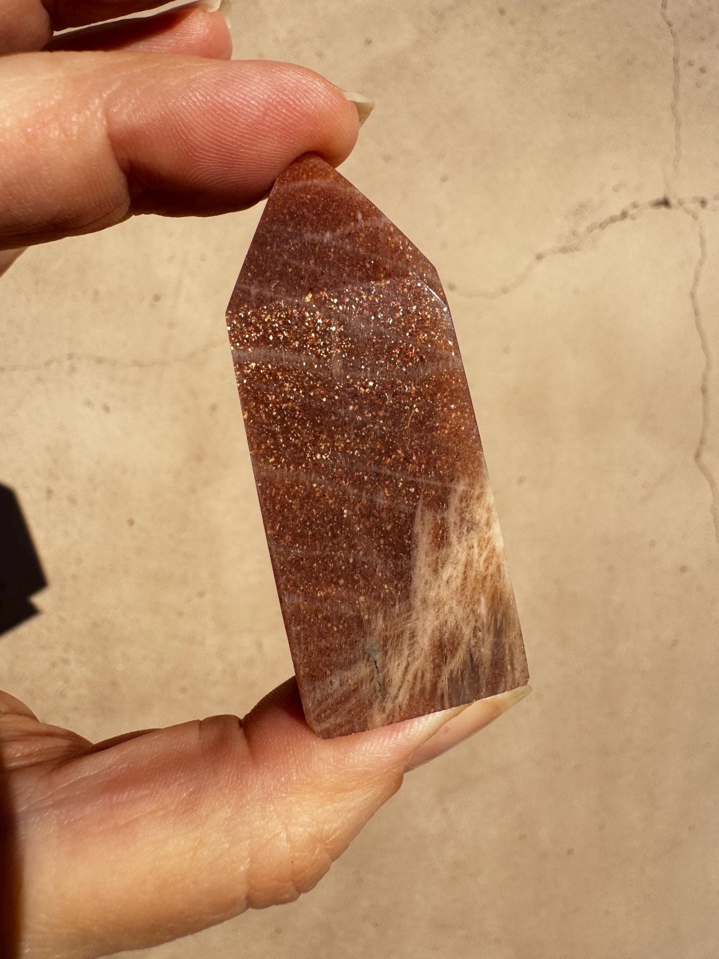 Sunstone Tower - High Quality Polished Sunstone