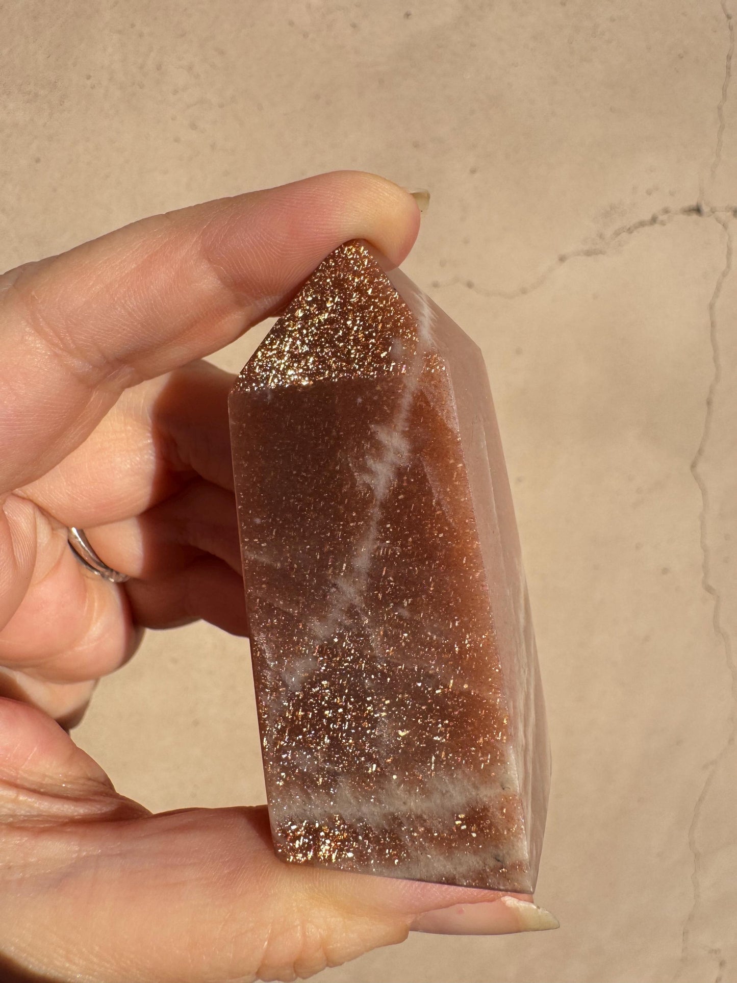 Sunstone Tower - High Quality Polished Sunstone