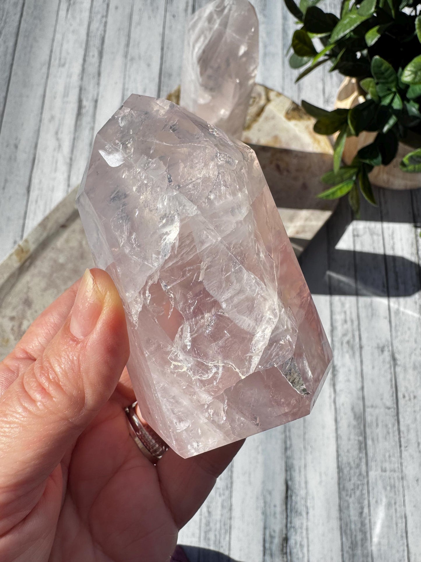 Rose Quartz Towers from Brazil (3" - 4"),  - YOU CHOOSE