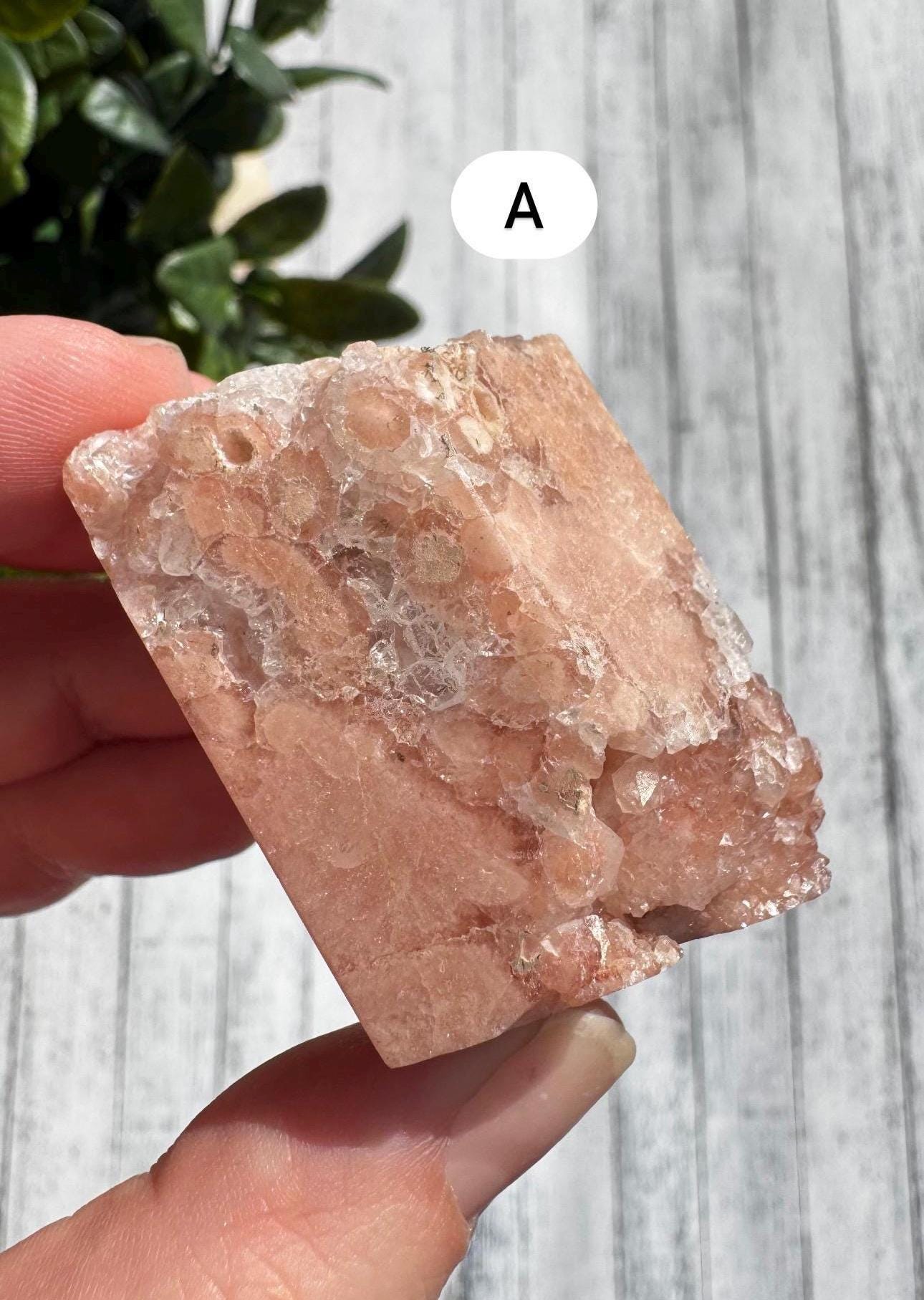 Flower Agate and Pink Amethyst Freeforms;  YOU CHOOSE