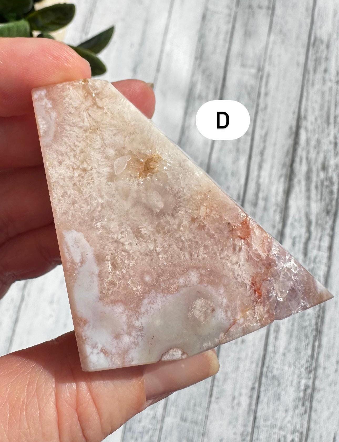 Flower Agate and Pink Amethyst Freeforms - Set 2