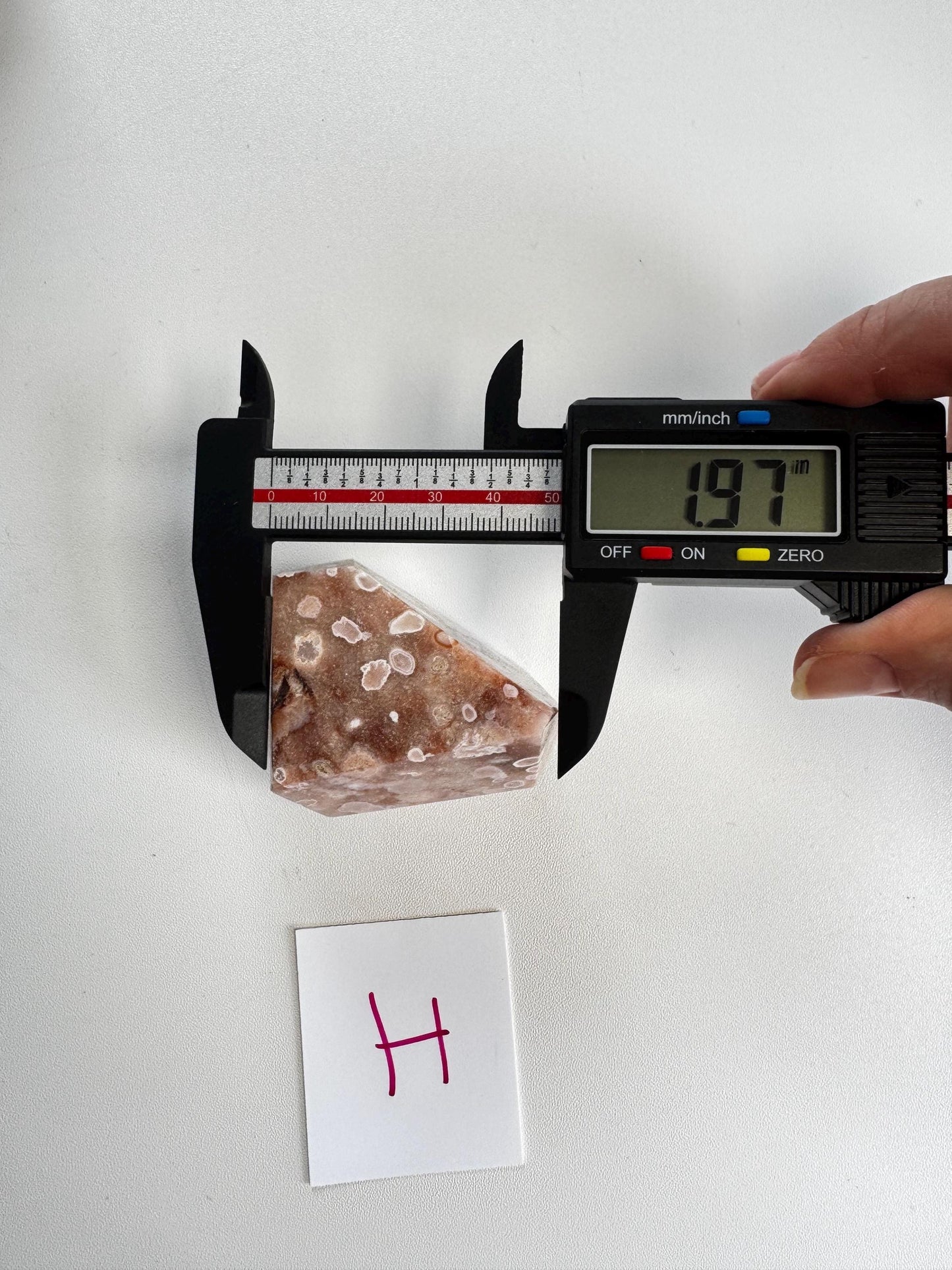 Flower Agate and Pink Amethyst Freeform - Item H