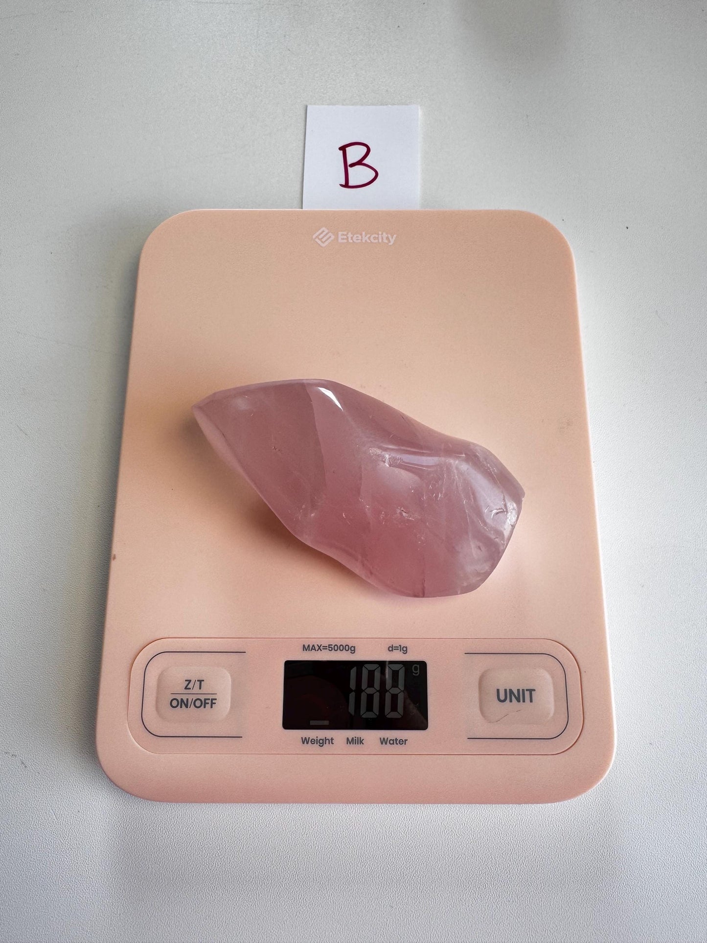 Rose Quartz Flame Carving (3.5 - 4" tall); YOU CHOOSE