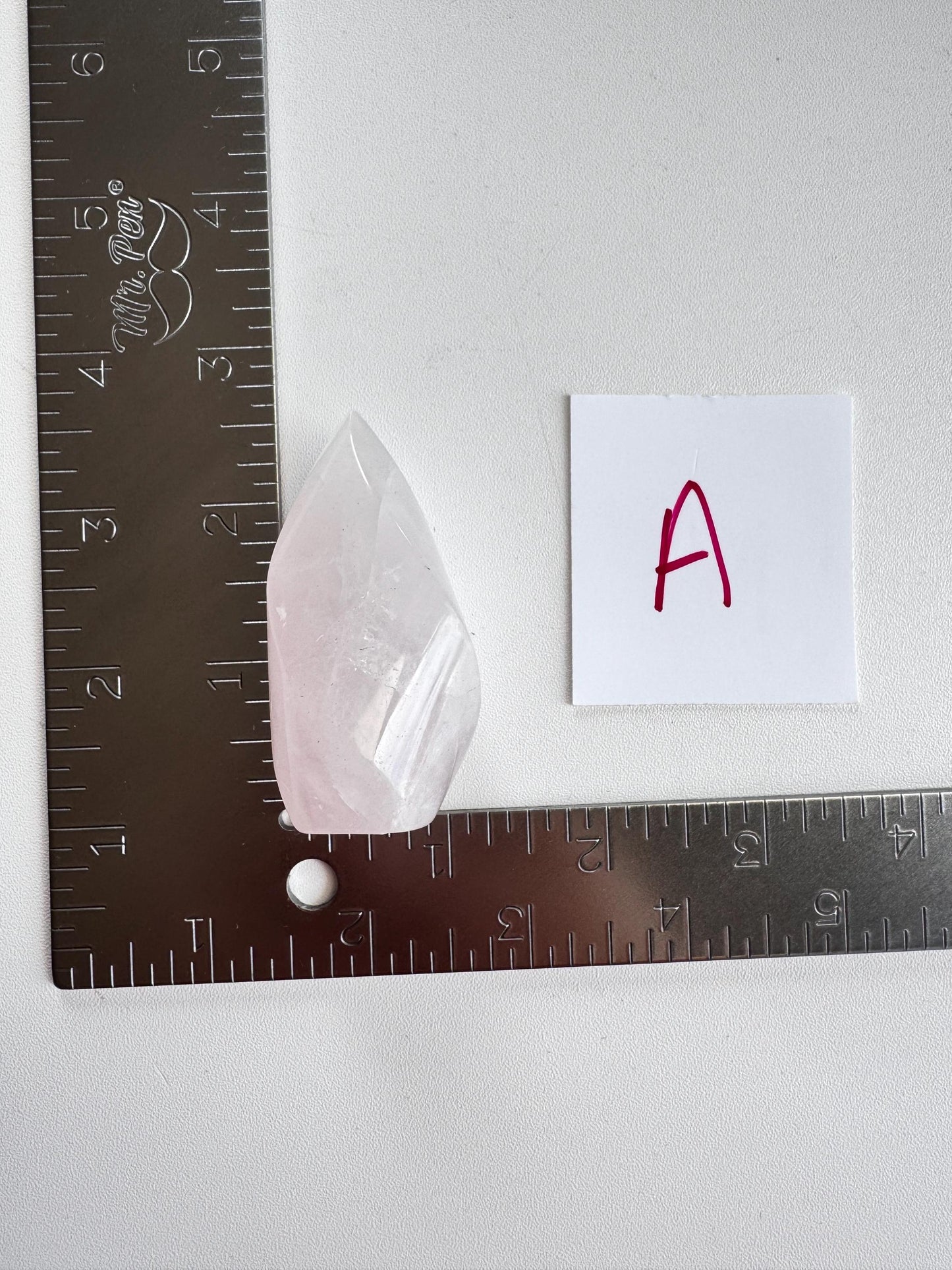 Rose Quartz Flame Carvings (2.5" - 3.5" tall) from Brazil