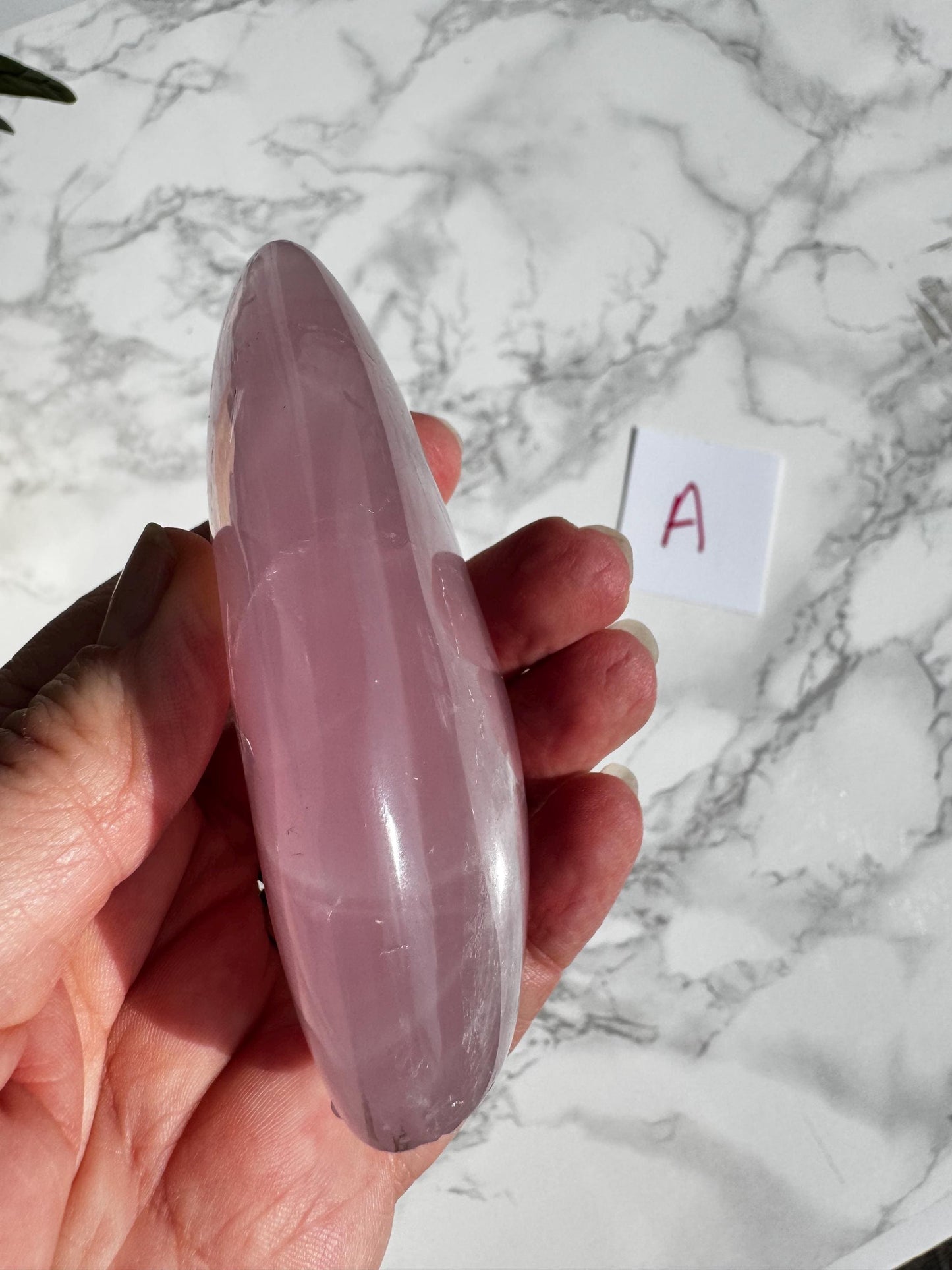 Rose Quartz Freeform Carvings (3.5") - YOU CHOOSE