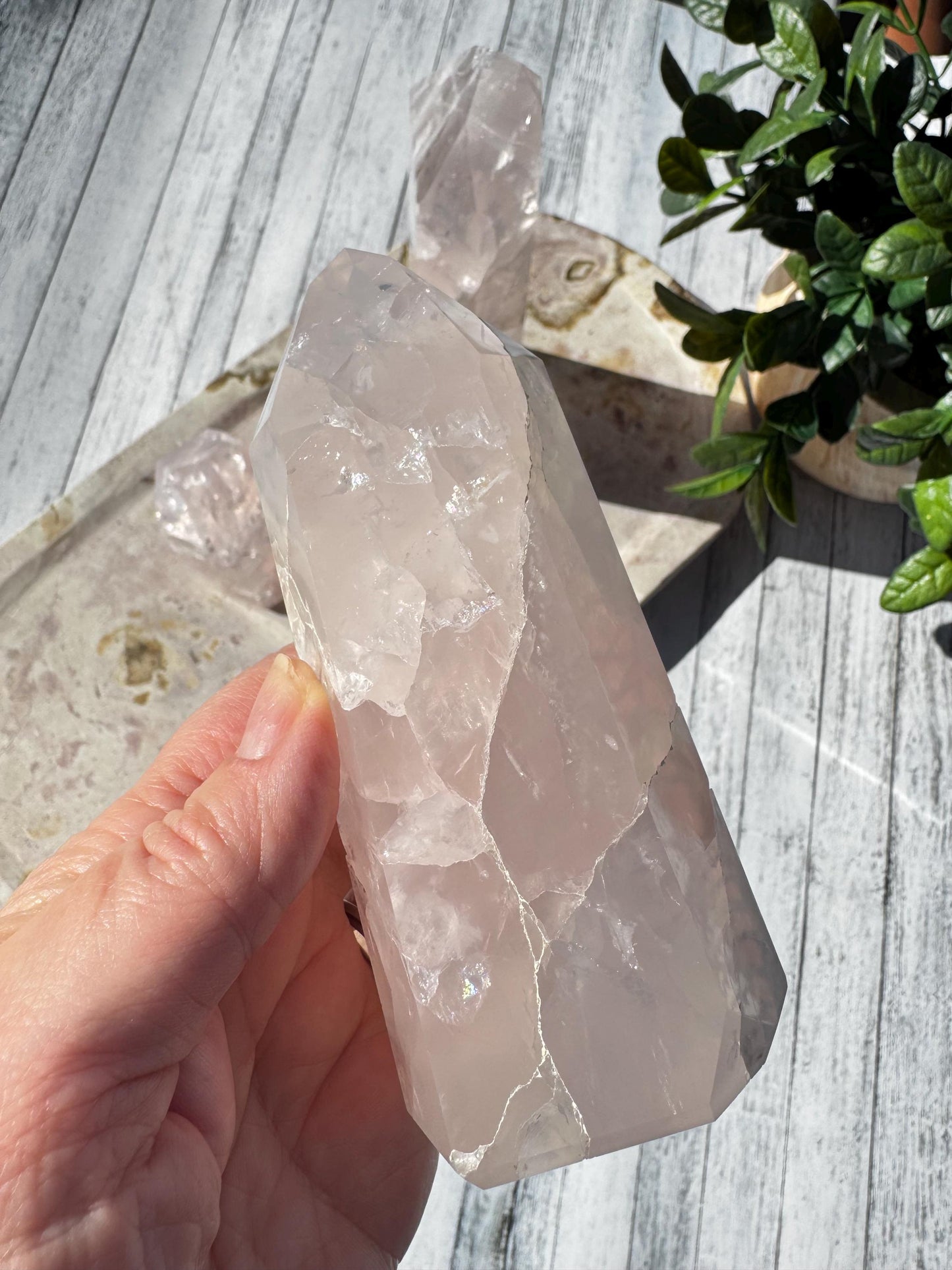 Rose Quartz Towers from Brazil (3" - 4"),  - YOU CHOOSE