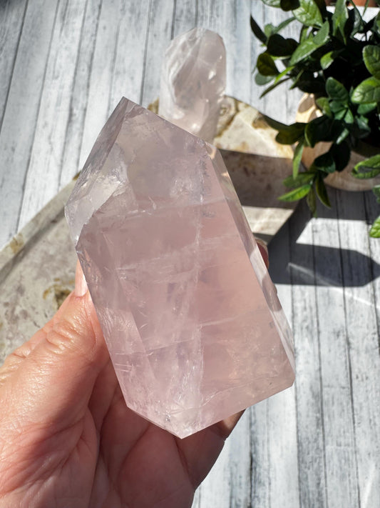 Rose Quartz Towers from Brazil (3" - 4"),  - YOU CHOOSE