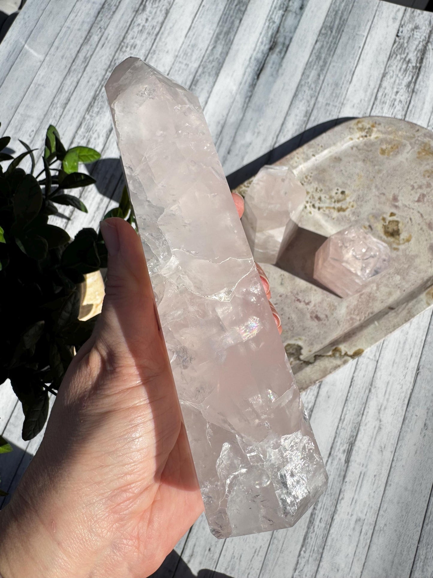 Rose Quartz Towers from Brazil (3" - 4"),  - YOU CHOOSE