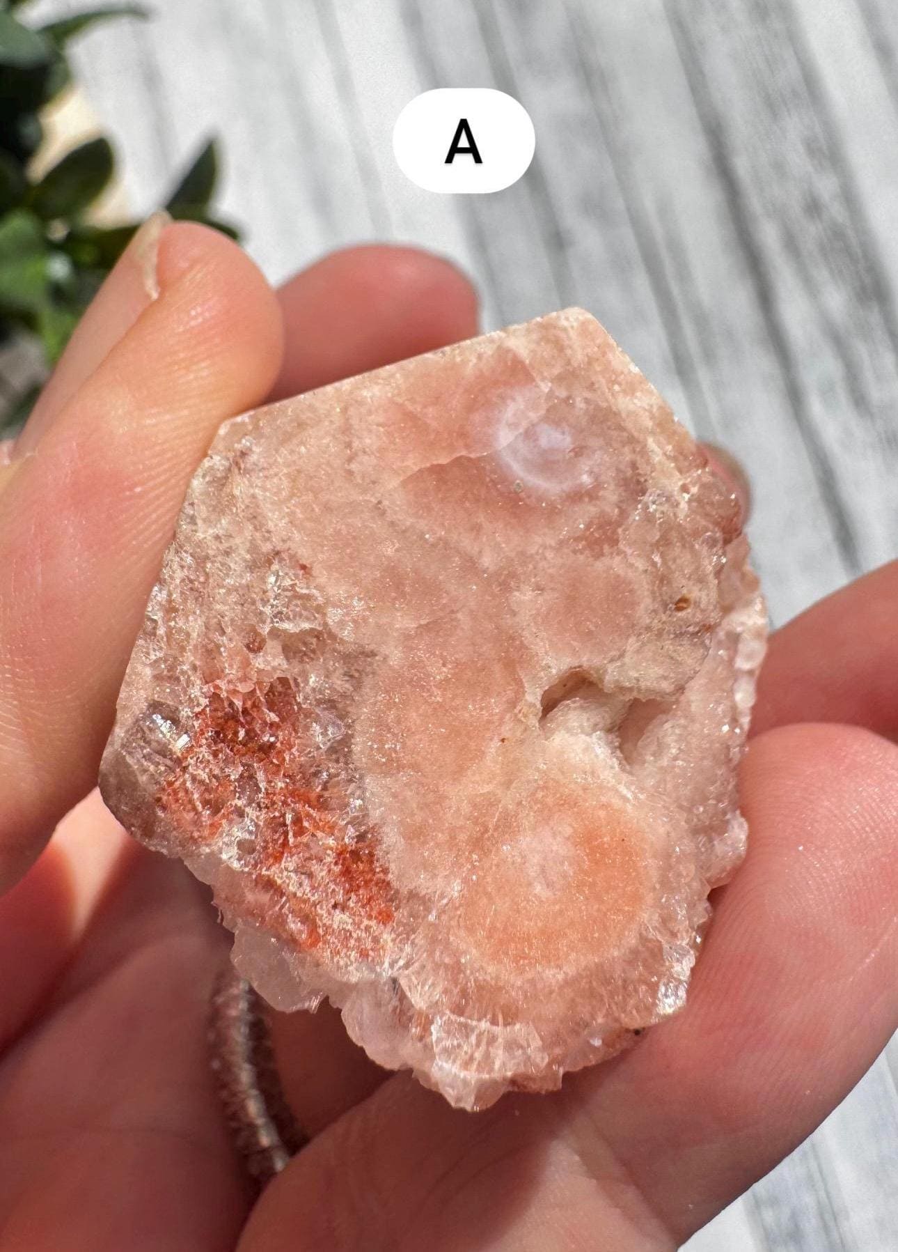 Flower Agate and Pink Amethyst Freeform - Item A