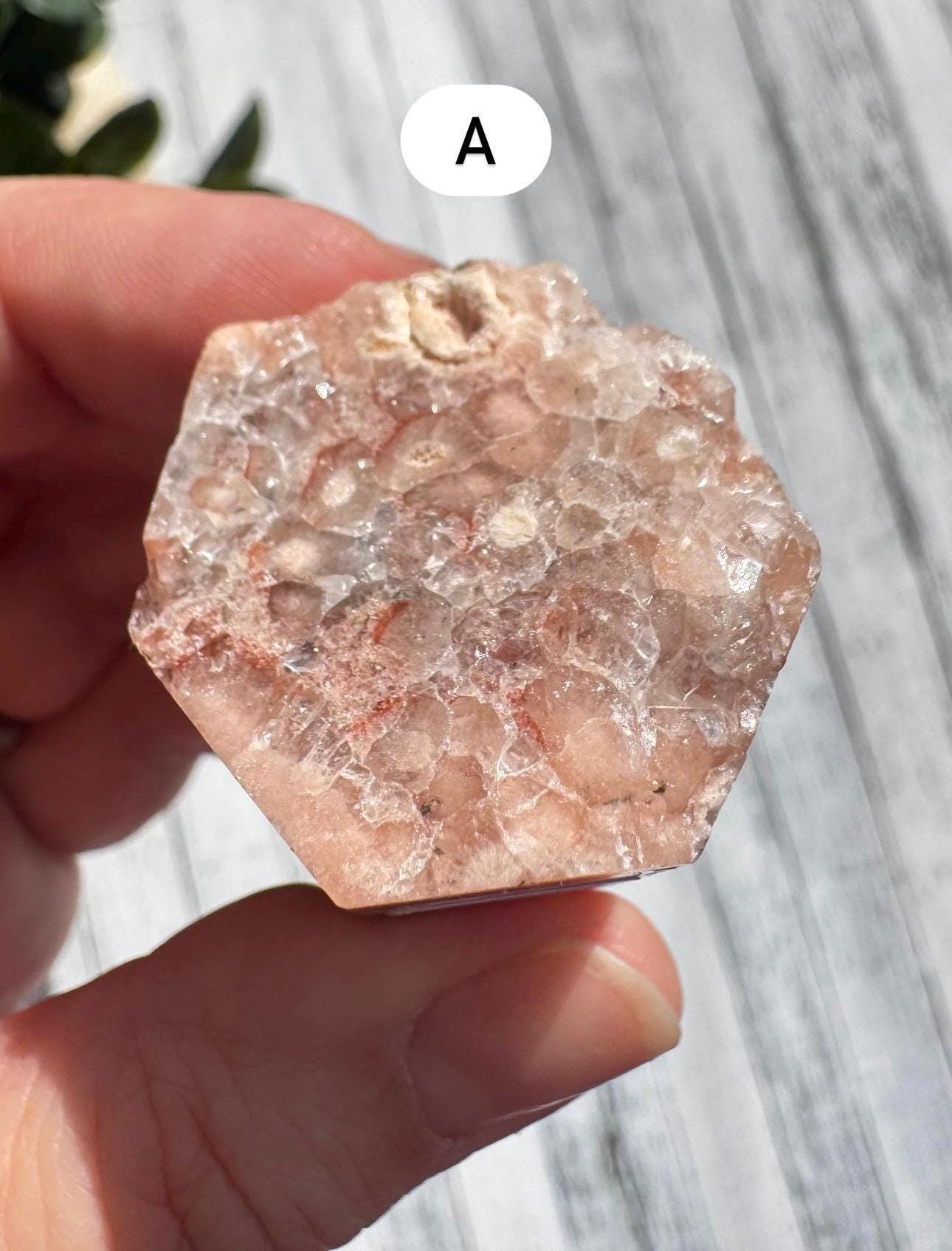 Flower Agate and Pink Amethyst Freeforms;  YOU CHOOSE