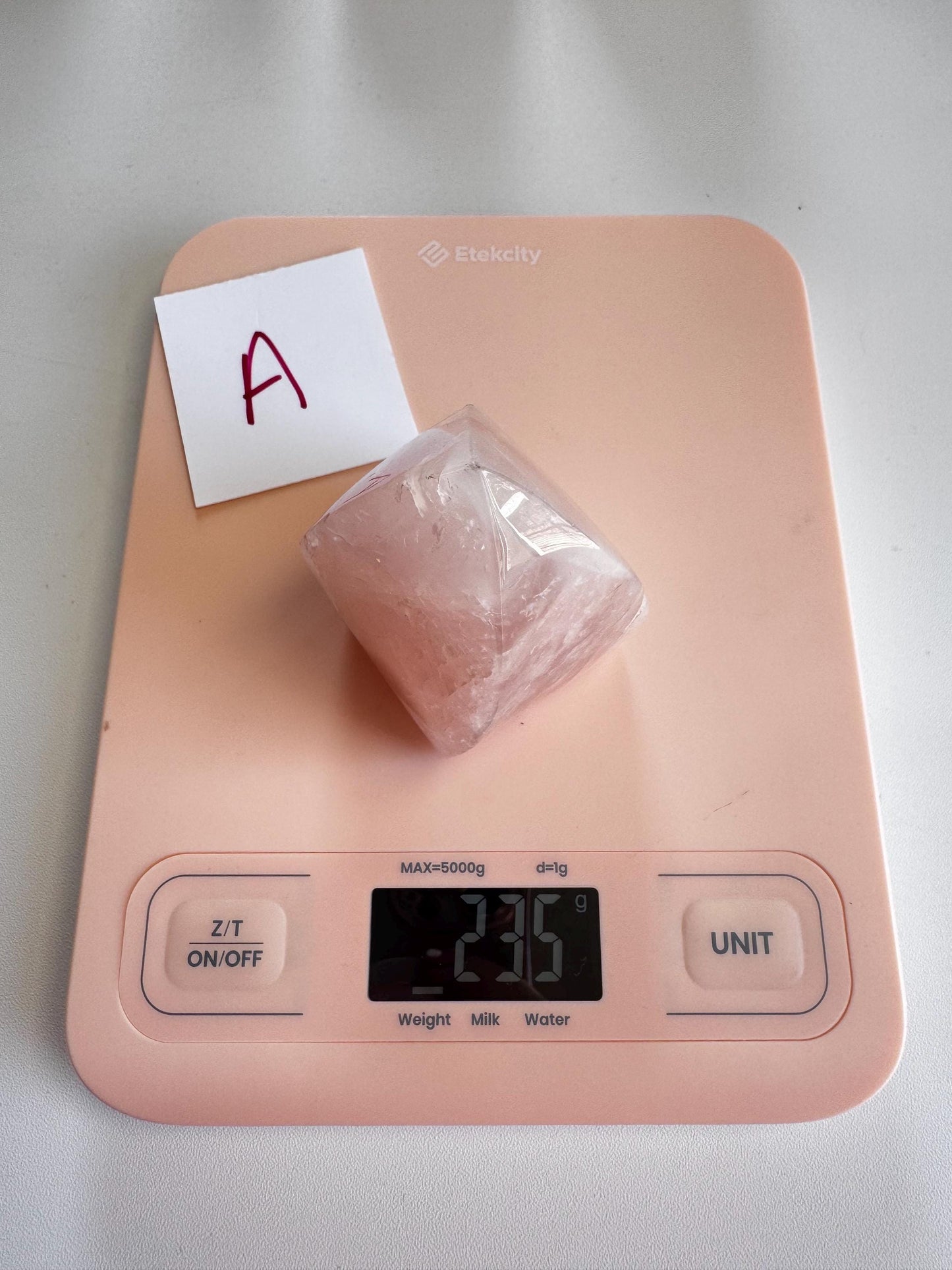 Rose Quartz Chunky Flame Carvings (3" - 3.6" tall) from Brazil; YOU CHOOSE