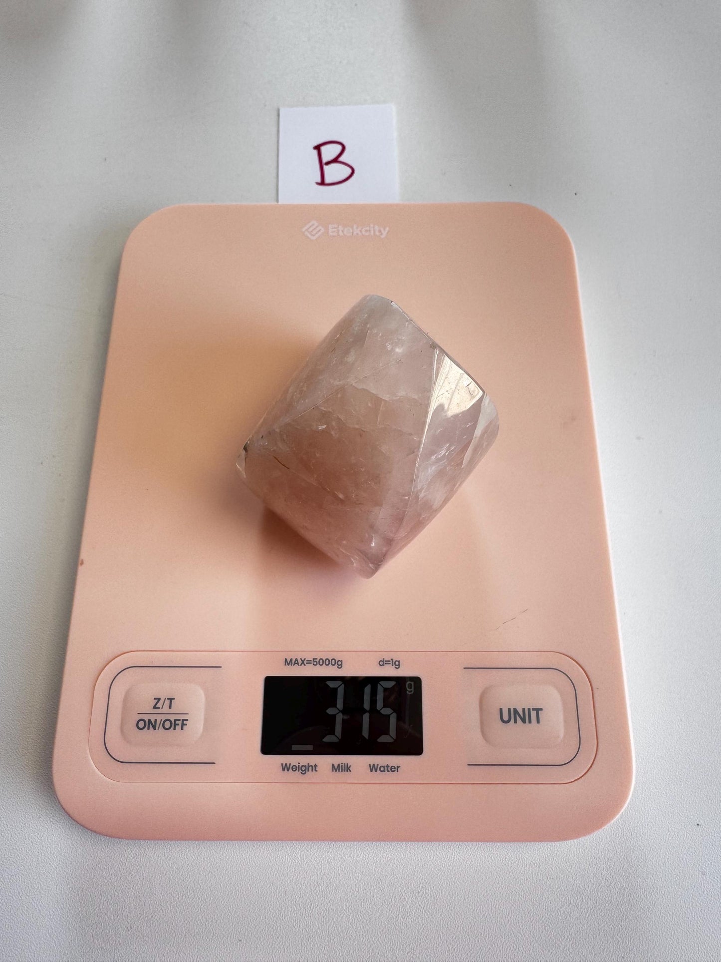 Rose Quartz Chunky Flame Carvings (3" - 3.6" tall) from Brazil; YOU CHOOSE