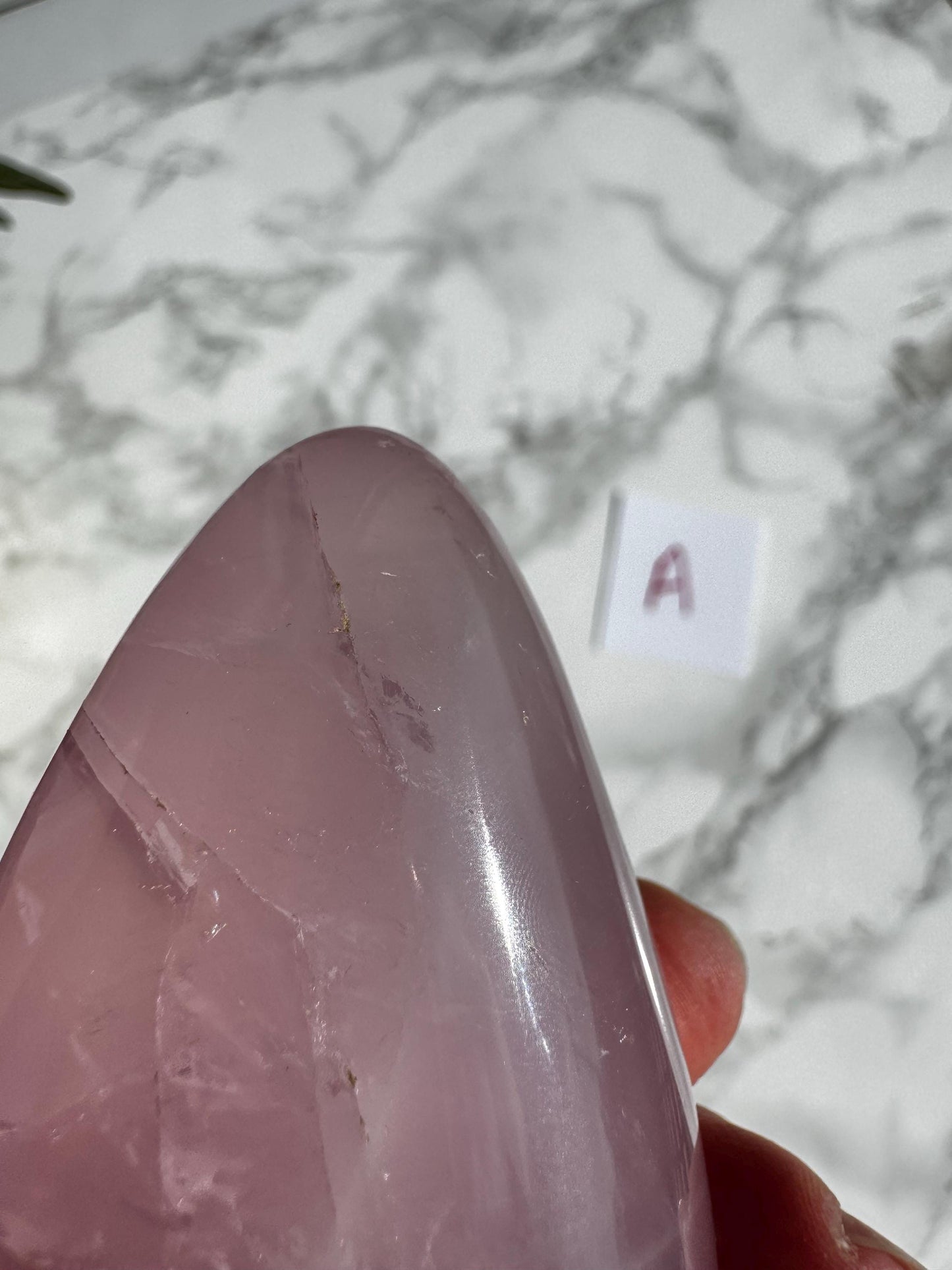 Rose Quartz Freeform Carvings (3.5") - YOU CHOOSE