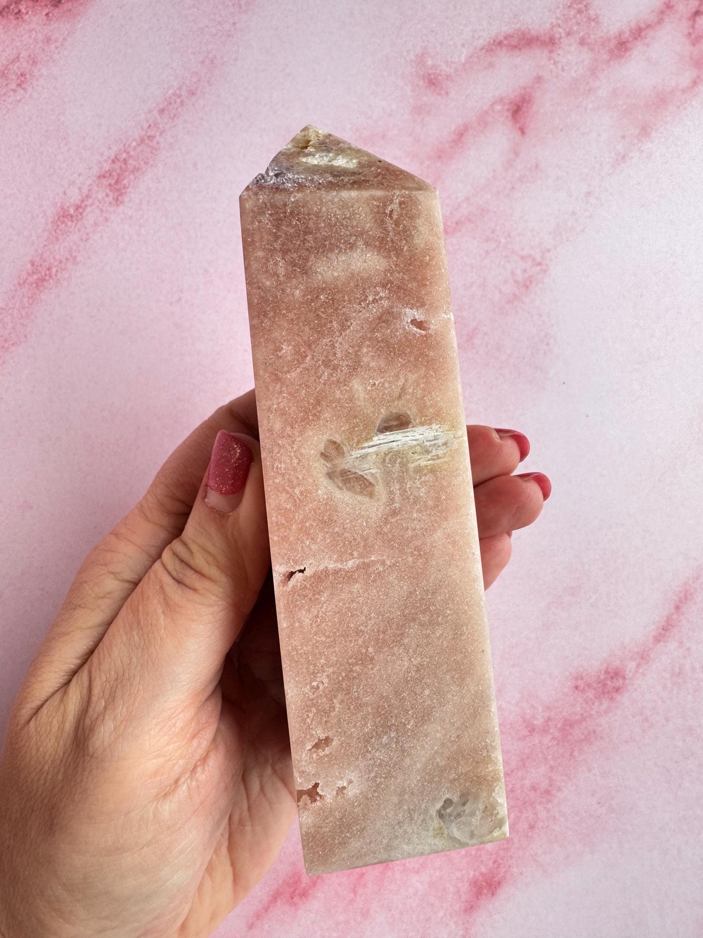 Pink Amethyst Tower from Brazil (5") - ITEM B