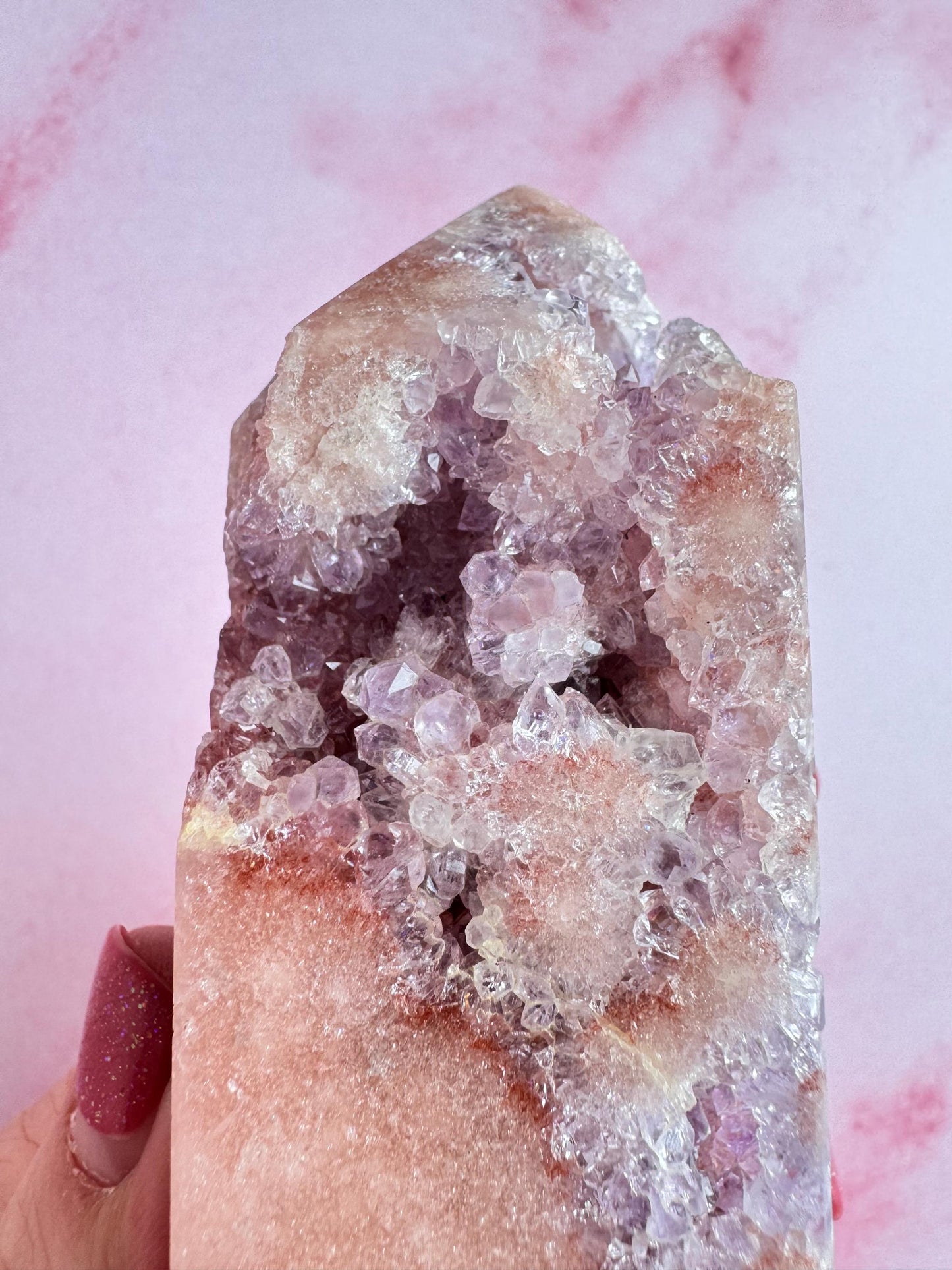 Pink Amethyst Tower from Brazil (5") - ITEM B