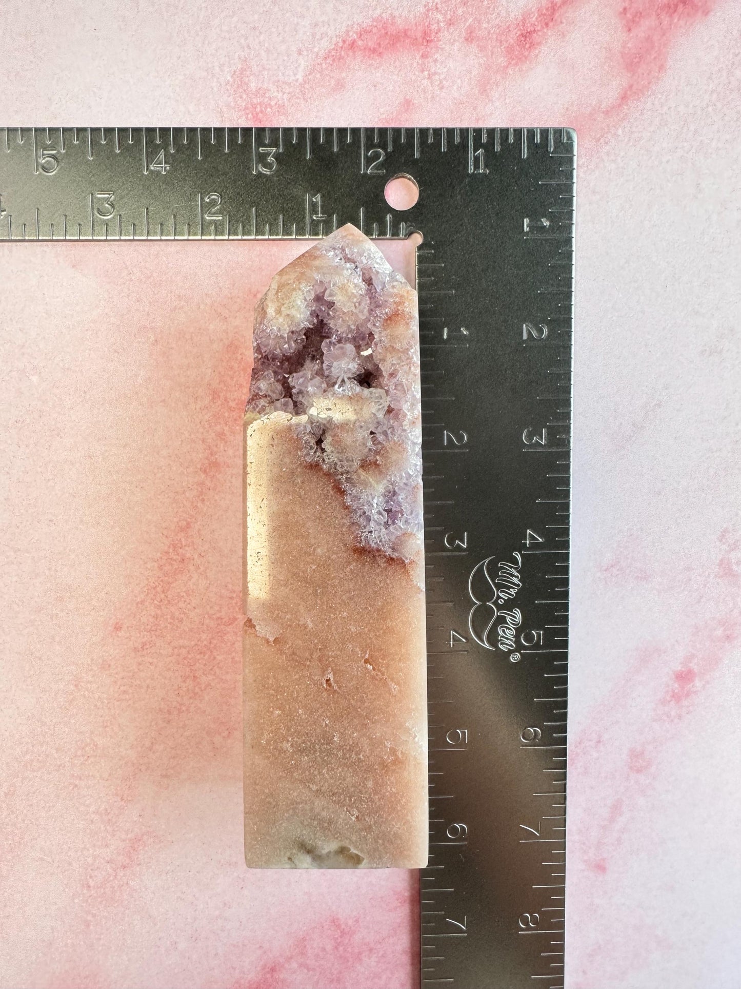 Pink Amethyst Tower from Brazil (5") - ITEM B
