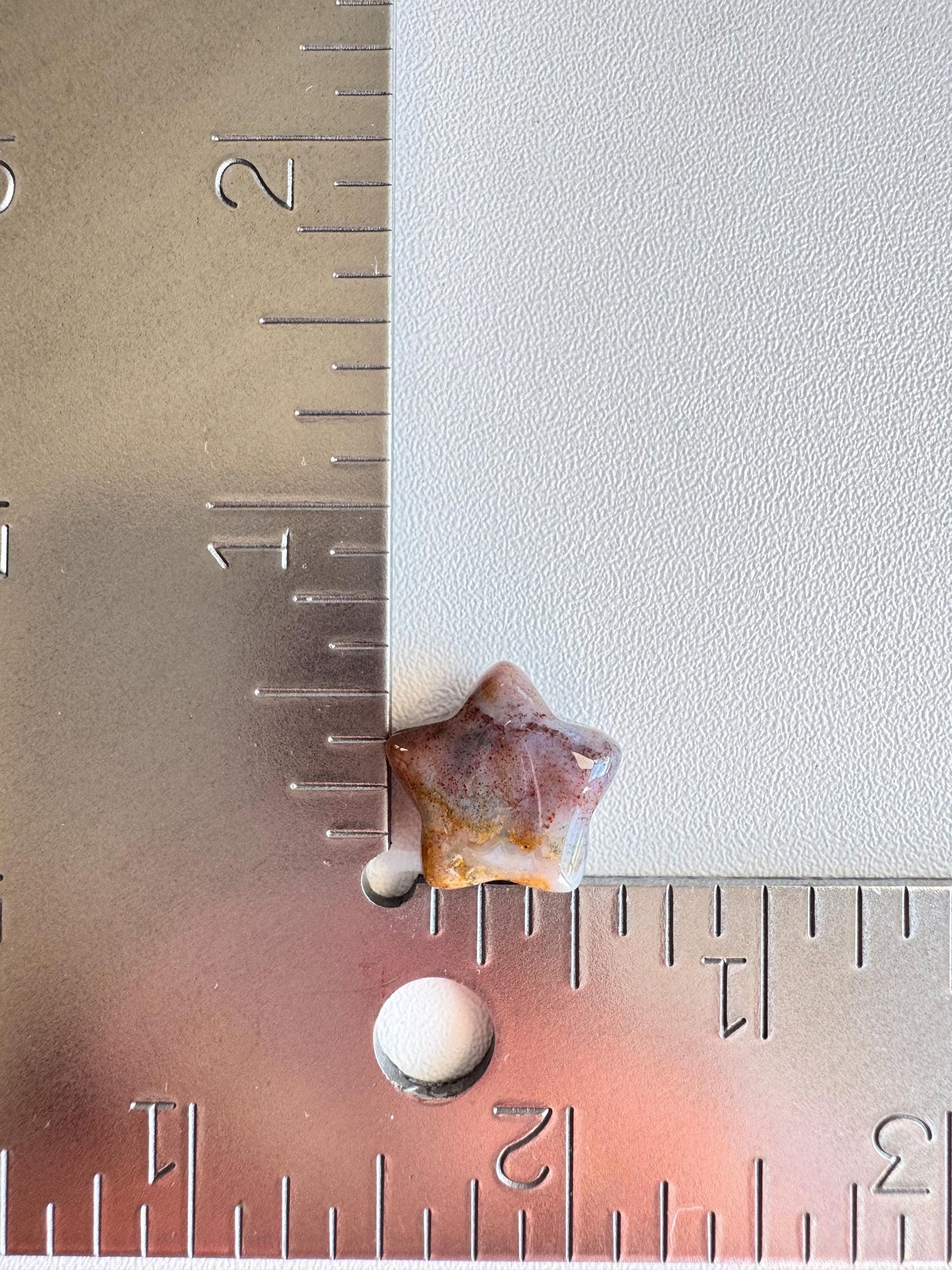 Sea Jasper Mini Star Carving (0.5")