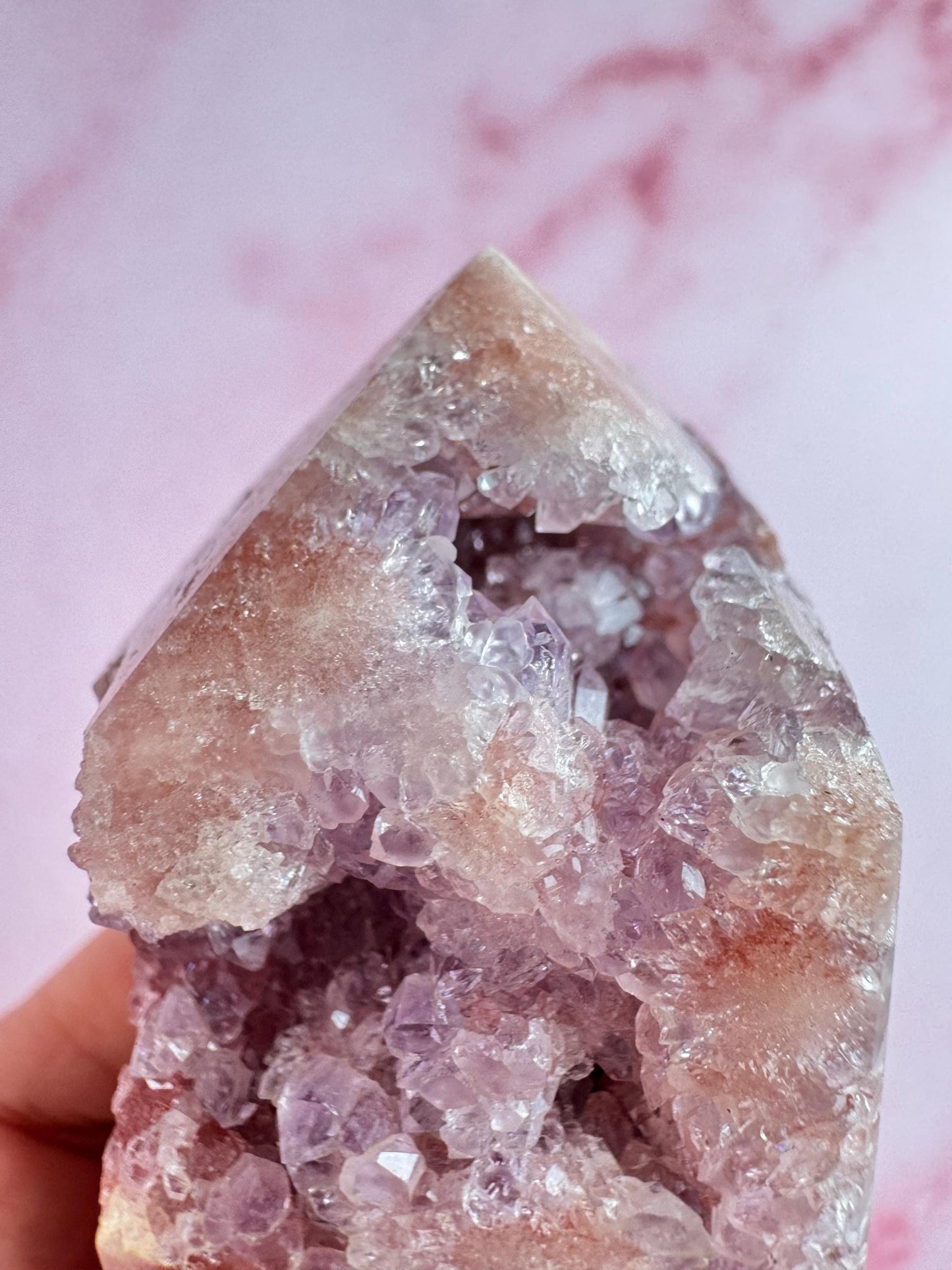 Pink Amethyst Tower from Brazil (5") - ITEM B